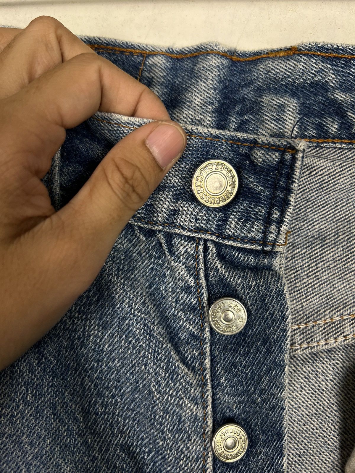 Levi's 🔥80s VINTAGE LEVIS 501 DISTRESS DENIM Size US 32 / EU 48 - 13 Thumbnail