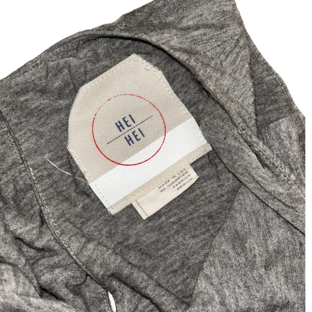 Designer Anthropologie l Hei Hei Rhodes Gray Navy Jumpsuit Medium Size 32" / US 10 / IT 46 - 7 Thumbnail