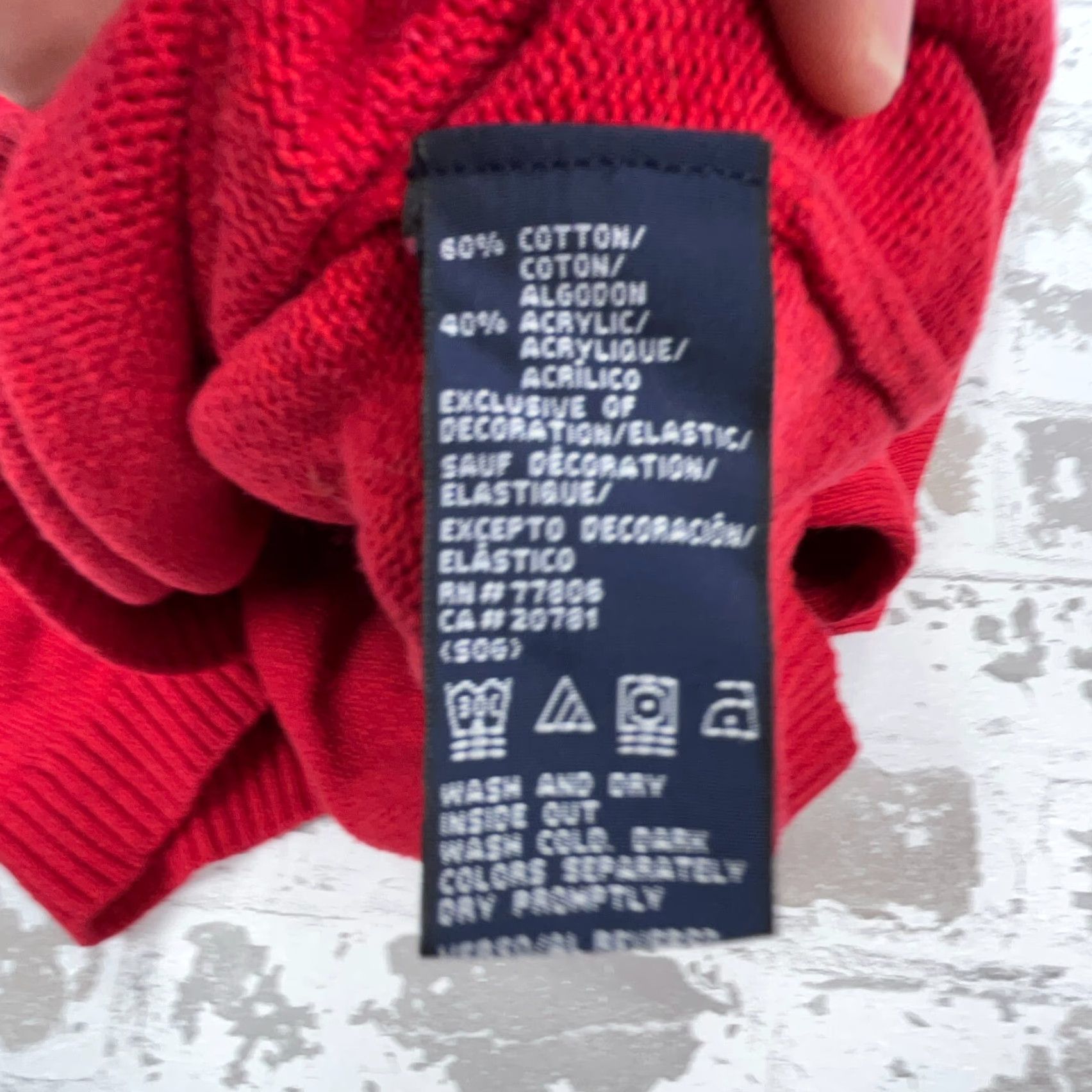 Tommy Hilfiger Tommy Hilfiger Sweater Mens Large Red Crew Neck Knit Pullover Classic Logo All Seasons Size US L / EU 52-54 / 3 - 6 Thumbnail