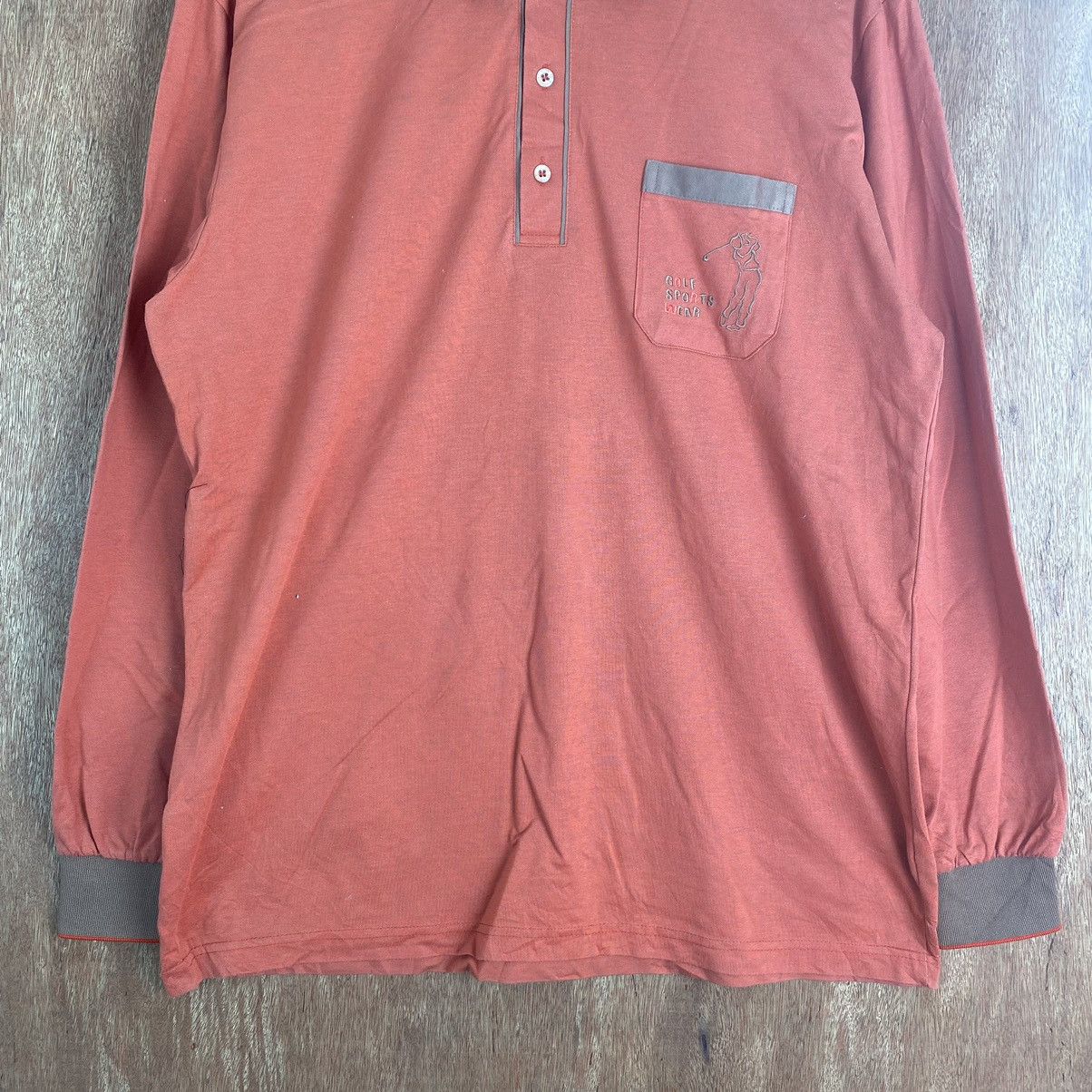 Designer × Japanese Brand Vintage Robellro GOLF LONG SLEEVE SHIRT #K01557 Size US L / EU 52-54 / 3 - 3 Thumbnail