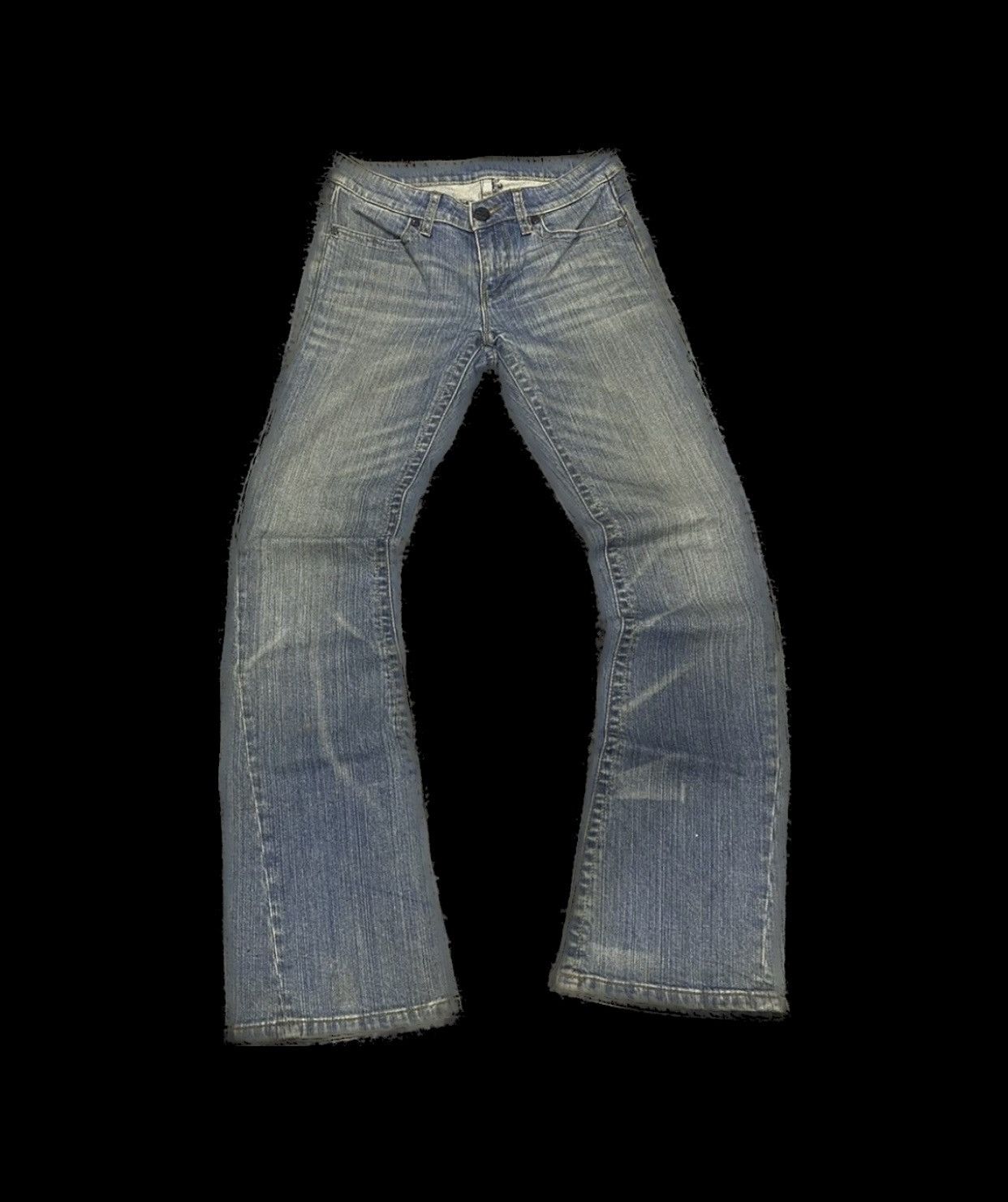 Hysteric Glamour × Japanese Brand × Le Grande Bleu (L.G.B.) Flare☠️BCBGMAXAZRIA Mud Wash Bootcut Punk Cowboy Vintage Size US 30 / EU 46 - 1 Thumbnail