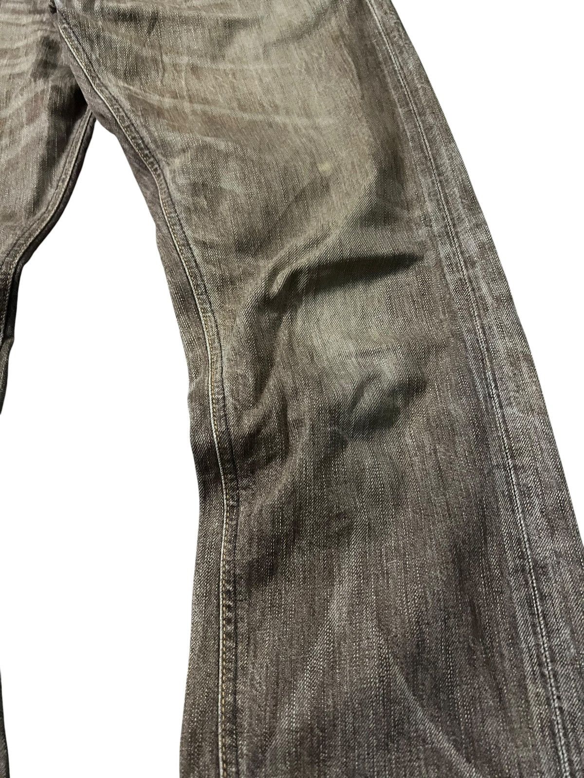Kapital Vintage Edwin Brown 503 Clawmark Mud wash Jean Size US 31 - 5 Thumbnail
