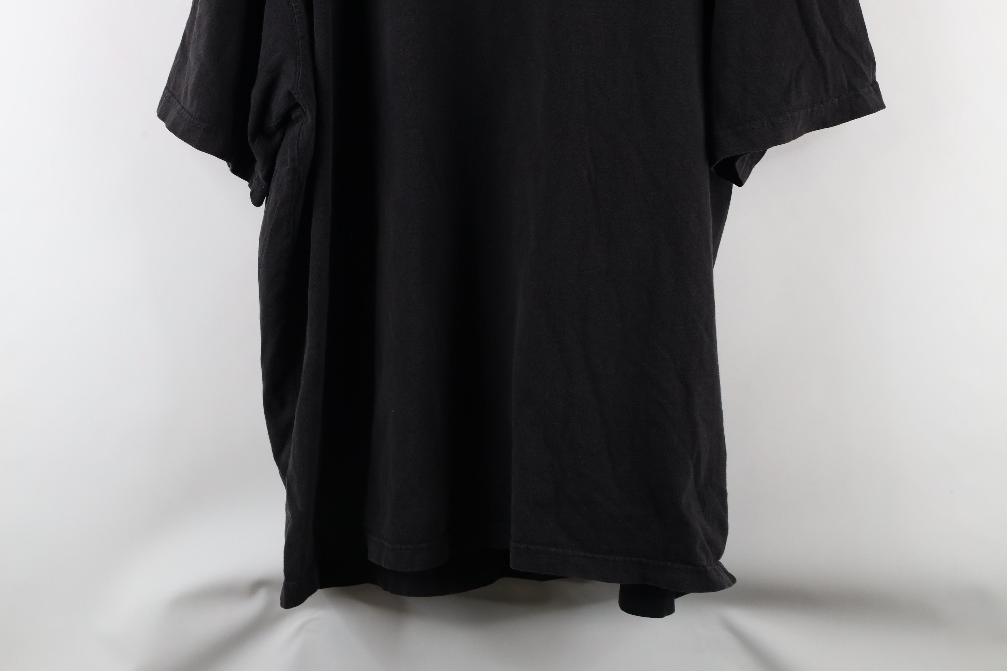 Vintage Vintage 90s Streetwear Blank Pocket Cotton T-Shirt Black Size US XXL / EU 58 / 5 - 11 Thumbnail