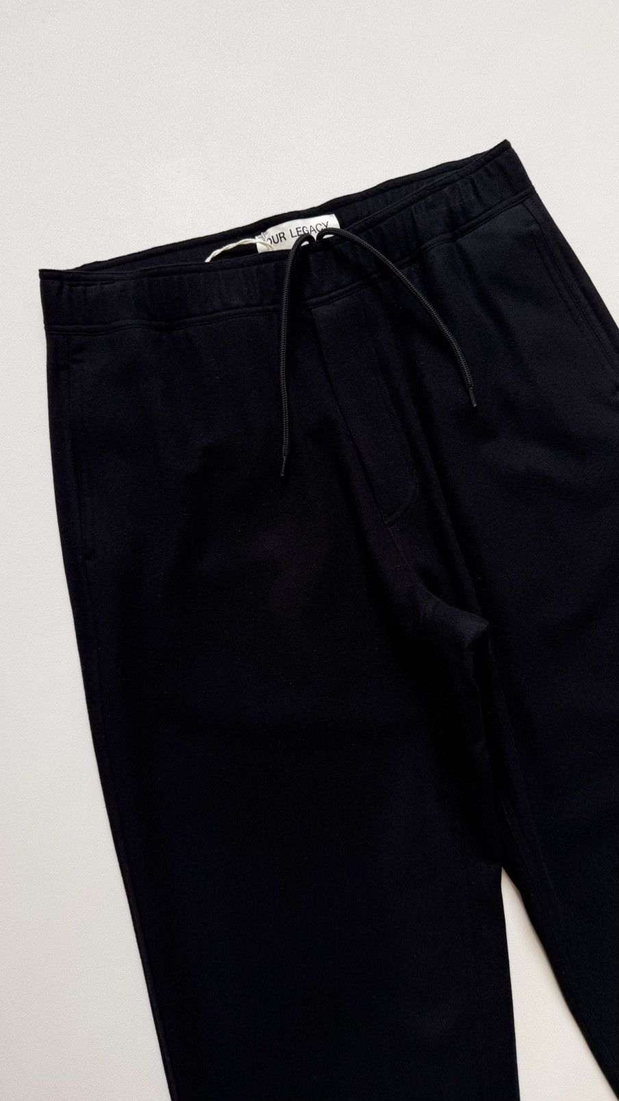 Our Legacy Brushed Black Wool Drape Trousers Size US 32 / EU 48 - 7 Thumbnail