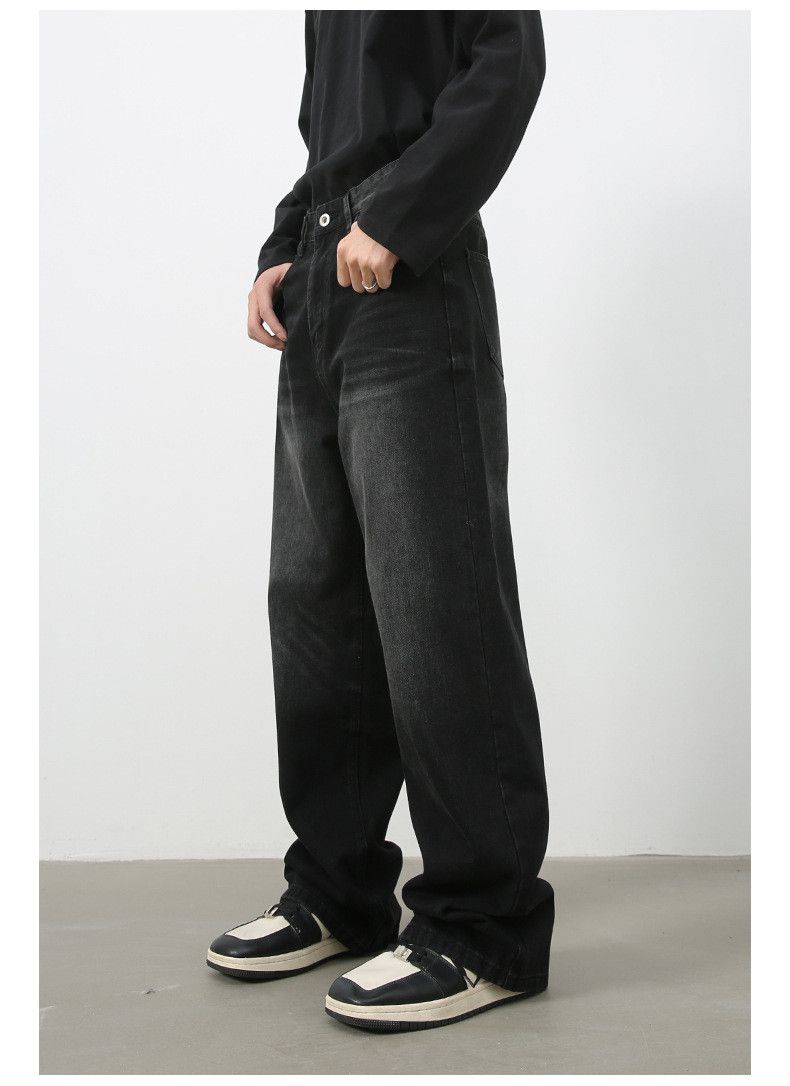 Japanese Brand × Jean Men's distressed washed straight retro loose versatile jeans Size US 32 / EU 48 - 3 Thumbnail
