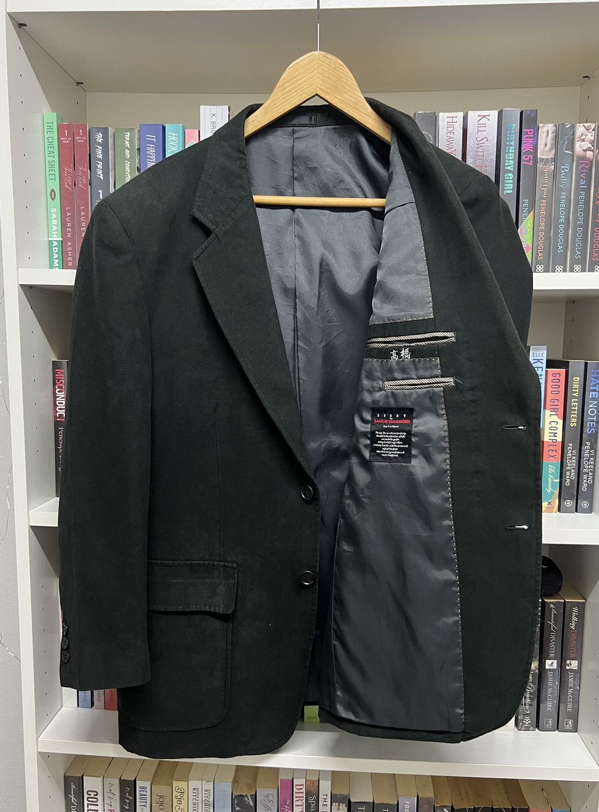 image of Vintage Sissy By Kansai Yamamoto Velvet Jacket in Black, Men's (Size Large)
