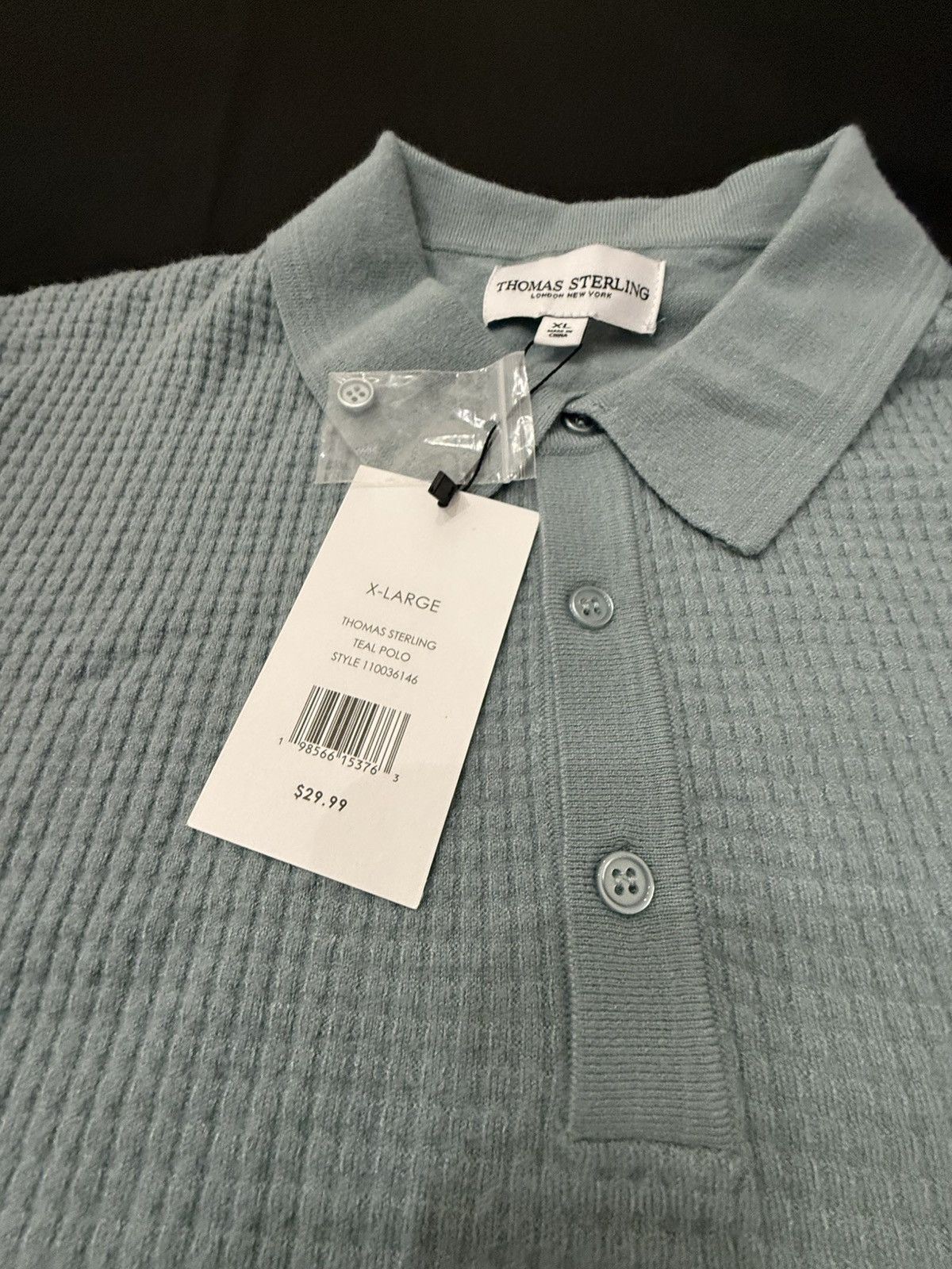 Other Brand new Thomas Sterling teal blue Polo size XL Size US XL / EU 56 / 4 - 2 Thumbnail