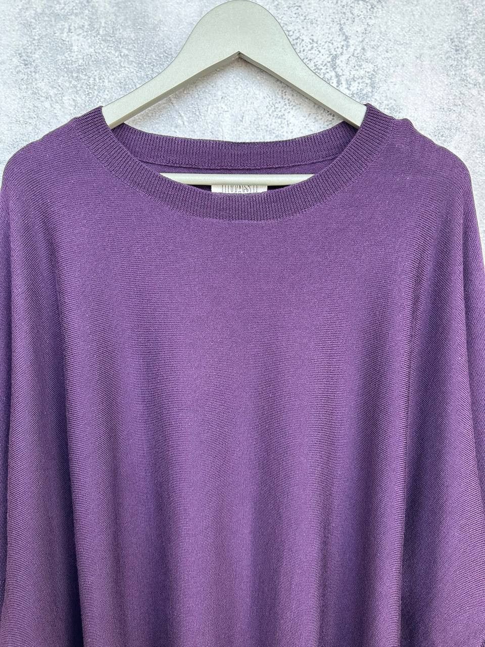 Other TOAST Oversized Superfine Wool Sweater Purple Boxy Batwing Size L / US 10 / IT 46 - 4 Thumbnail