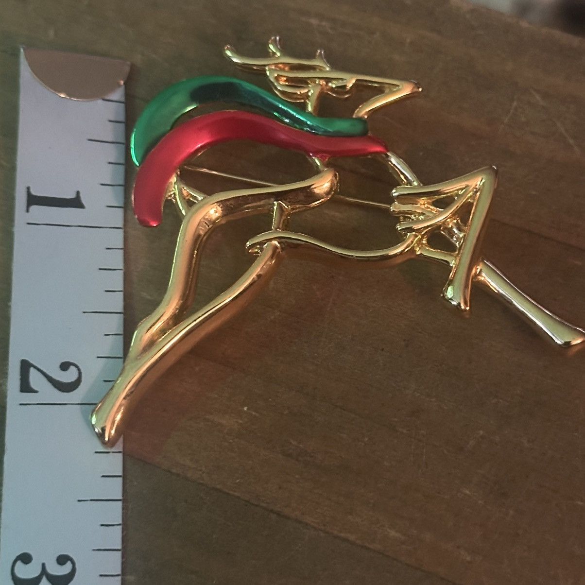 Vintage Vintage Danecraft leaping reindeer brooch Size ONE SIZE - 2 Thumbnail