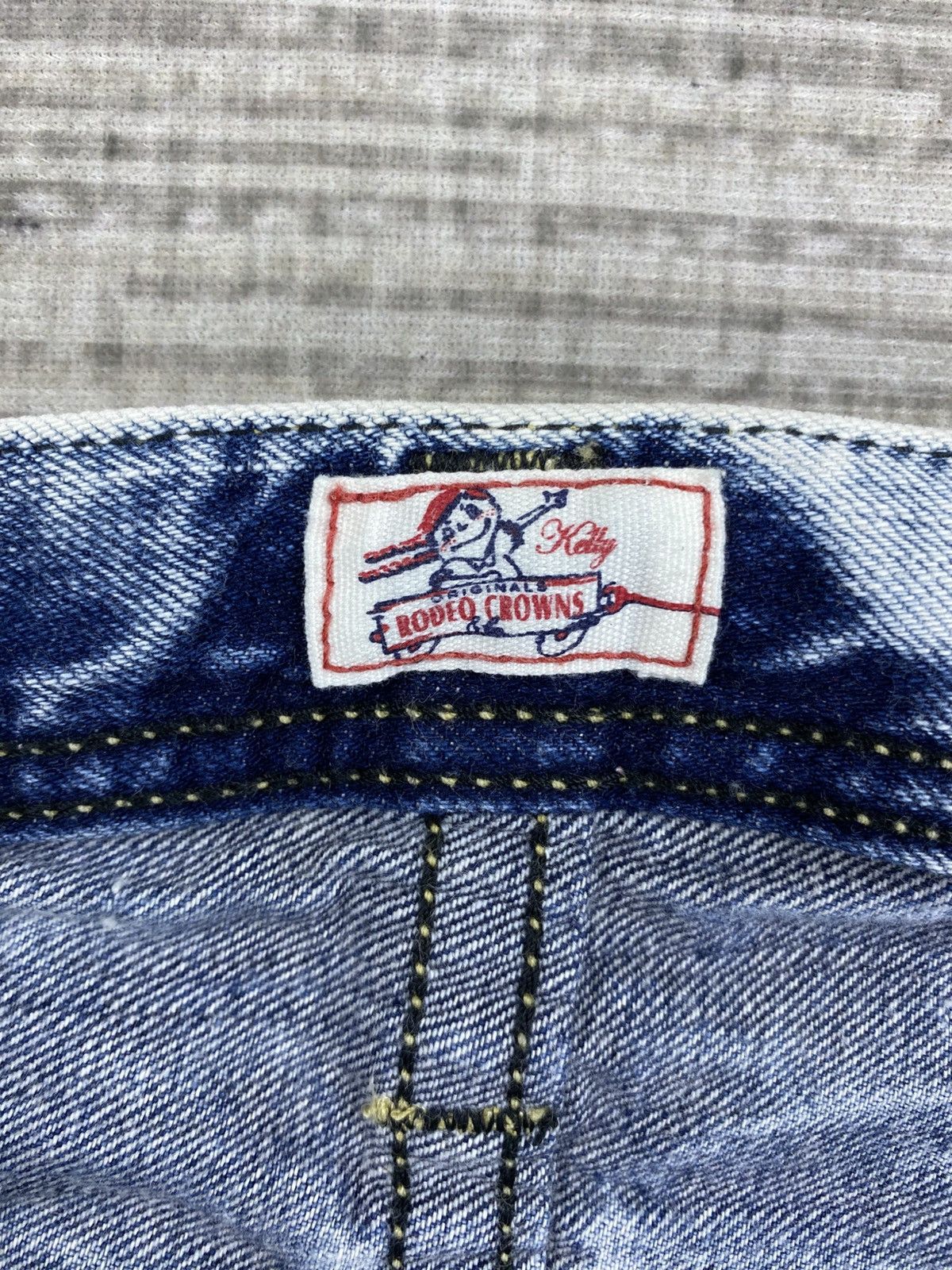If Six Was Nine × Japanese Brand × Vintage Vintage Rodeo Crown Wash Blue Jeans Pants Size US 31 - 18 Thumbnail