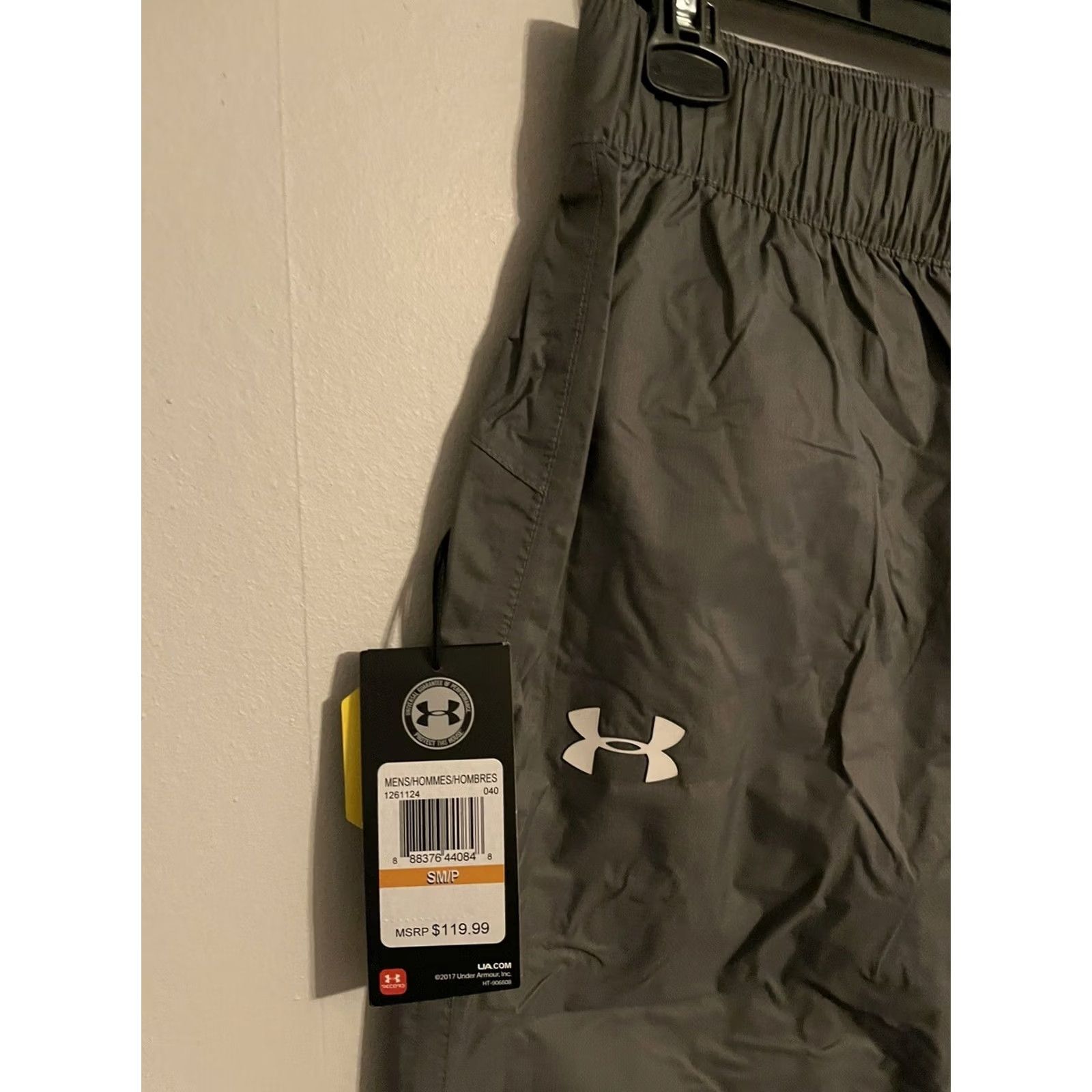 Under Armour Under Armour Storm Ace Rain Water Resistant Pants Gray Men's Small 1261124 Size US 29 - 3 Thumbnail