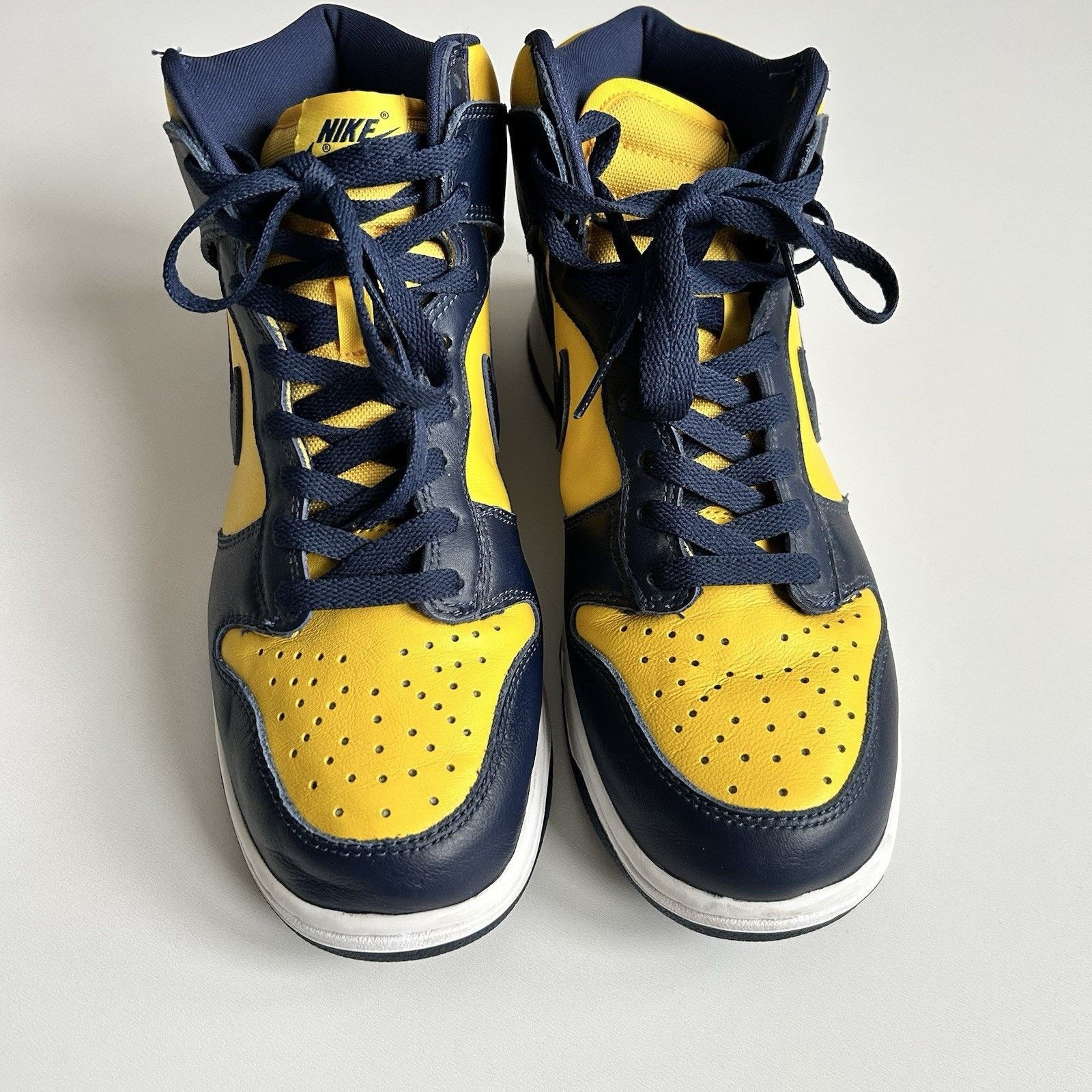 Nike Nike Dunk High US 9.5 SP Retro Michigan Varsity Maize Navy Size US 9 / EU 42 - 3 Thumbnail