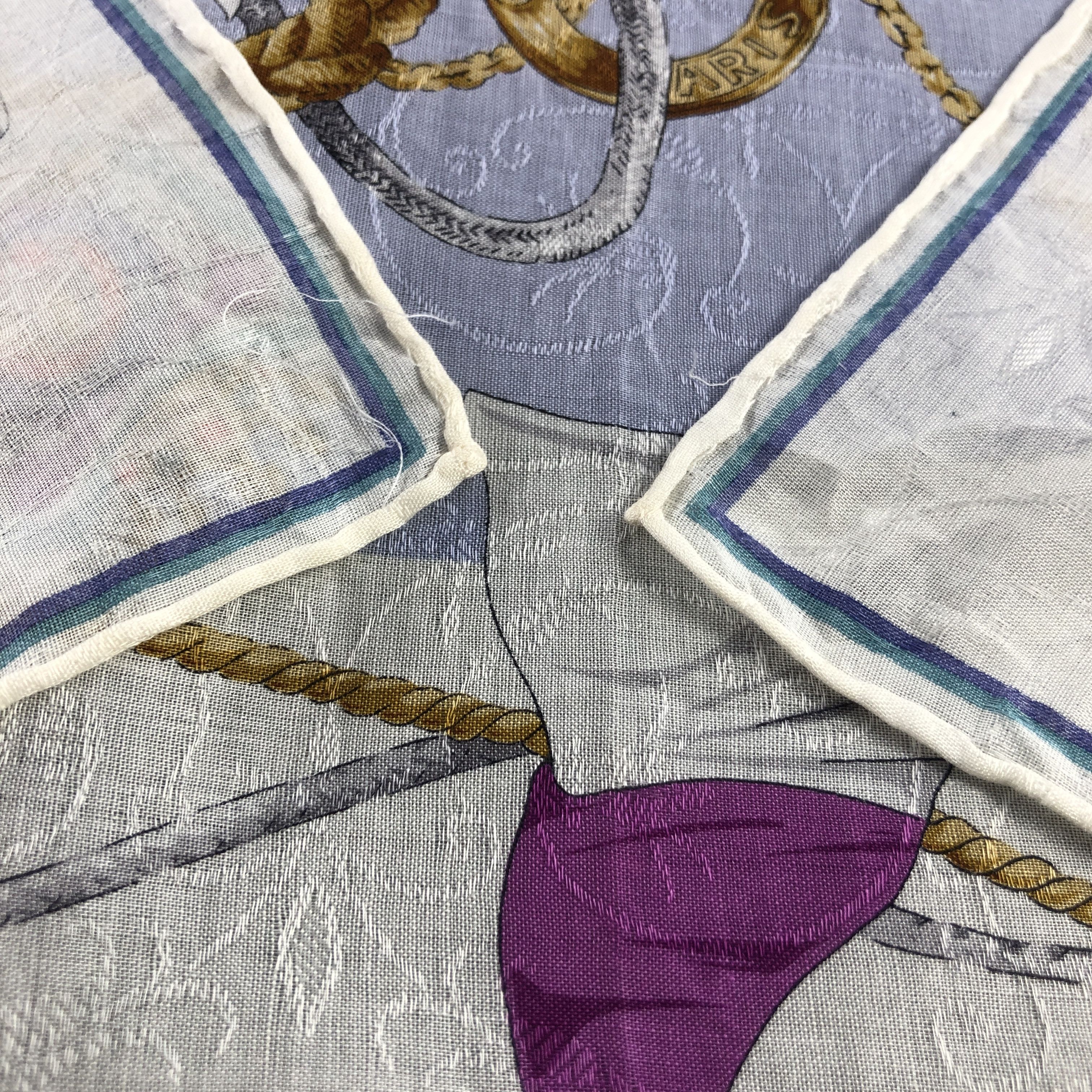 Vintage CeLIne Chains Handkerchief Neckerchief Bandana H2712 Size ONE SIZE - 5 Thumbnail