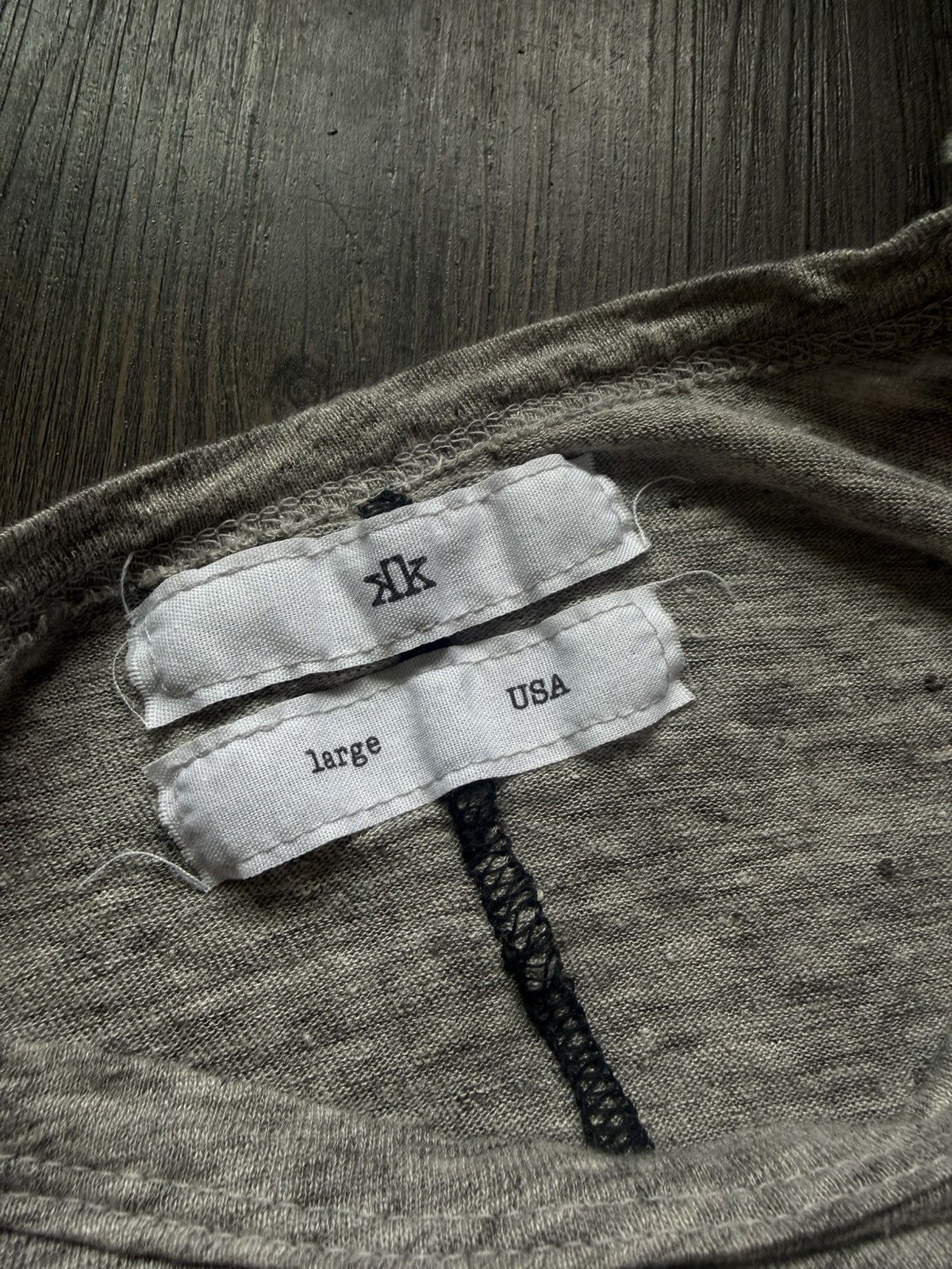 K-Two Studios k two studios heather grey linen longsleeve Size US L / EU 52-54 / 3 - 3 Thumbnail