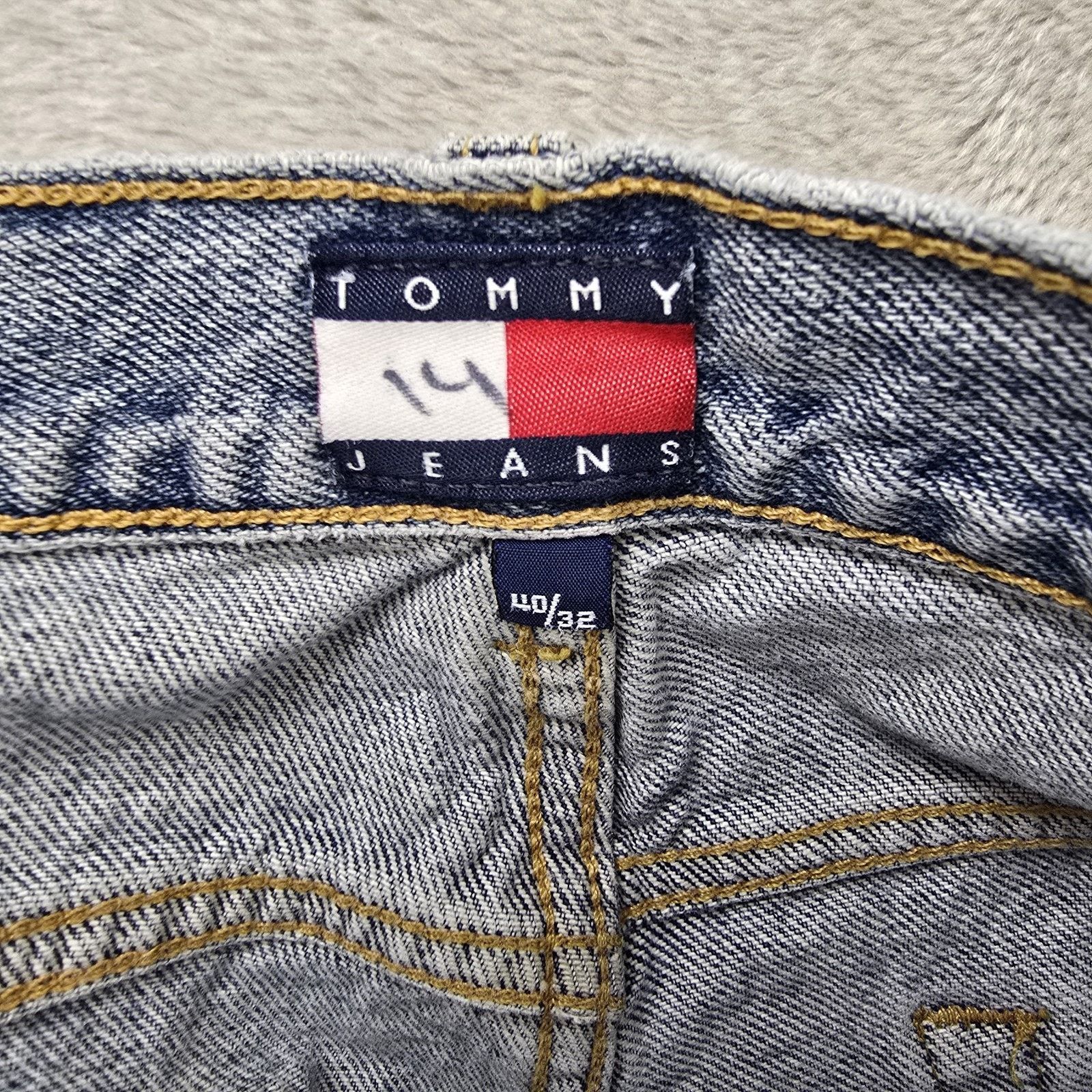 Tommy Hilfiger Vintage Tommy Hilfiger Jeans 40x24 Blue Cropped Baggy Y2K Size US 40 / EU 56 - 8 Thumbnail