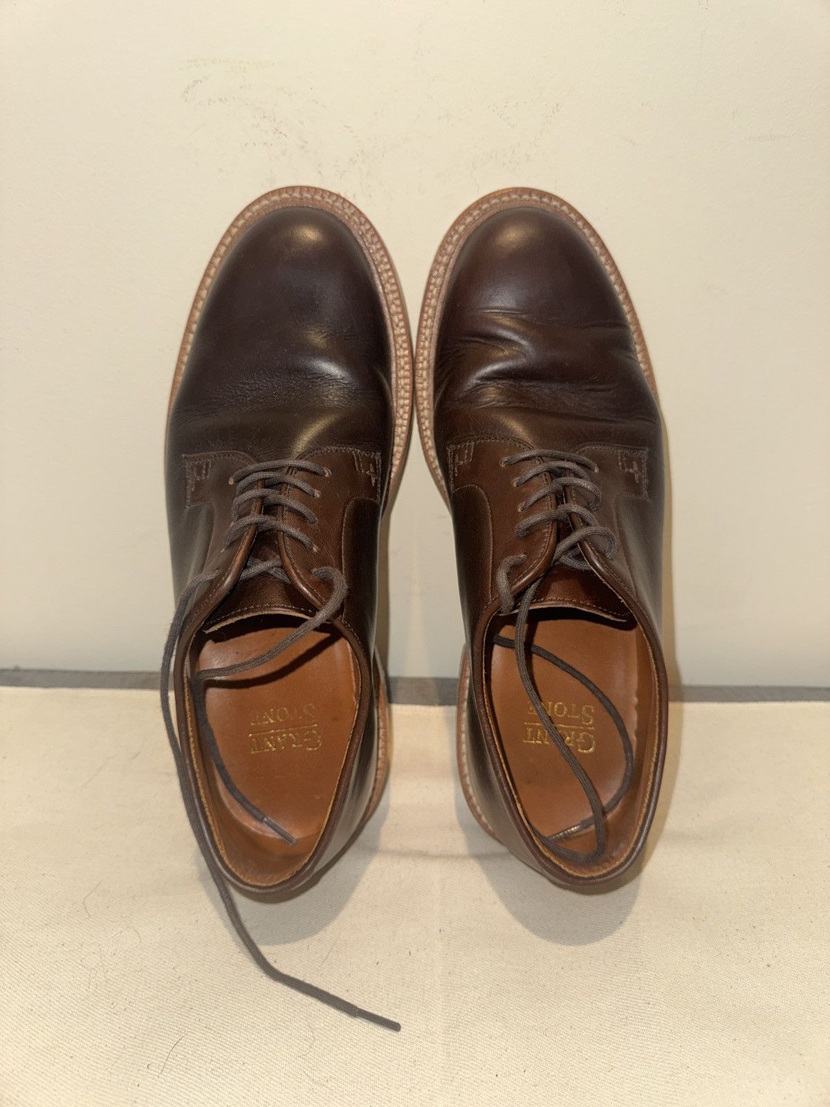 Grant Stone Grant Stone Plain Toe Blucher Horween Crimson CXL 6.5E Size US 6.5 / EU 39-40 - 5 Thumbnail