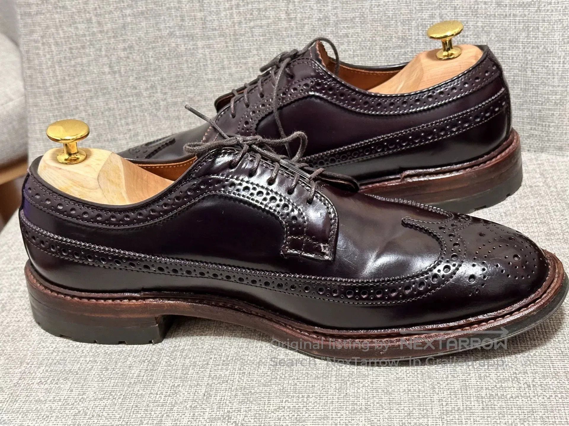 Alden Alden Shell Cordovan Longwing D5512C. Size US 7.5 / EU 40-41 - 4 Thumbnail