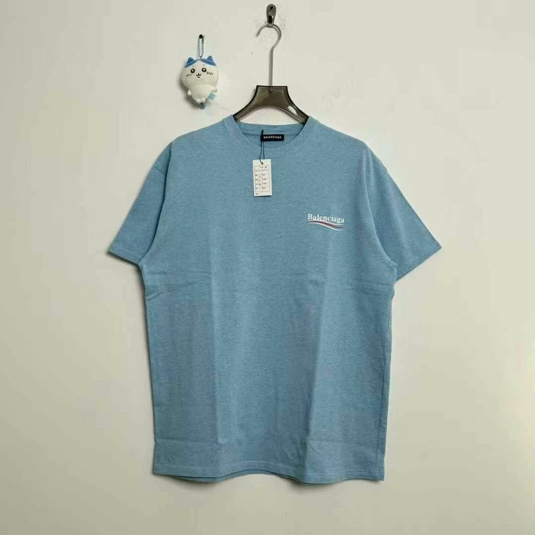 Balenciaga balenciaga blue short sleeve t-shirt size m Size US M / EU 48-50 / 2 - 1 Thumbnail