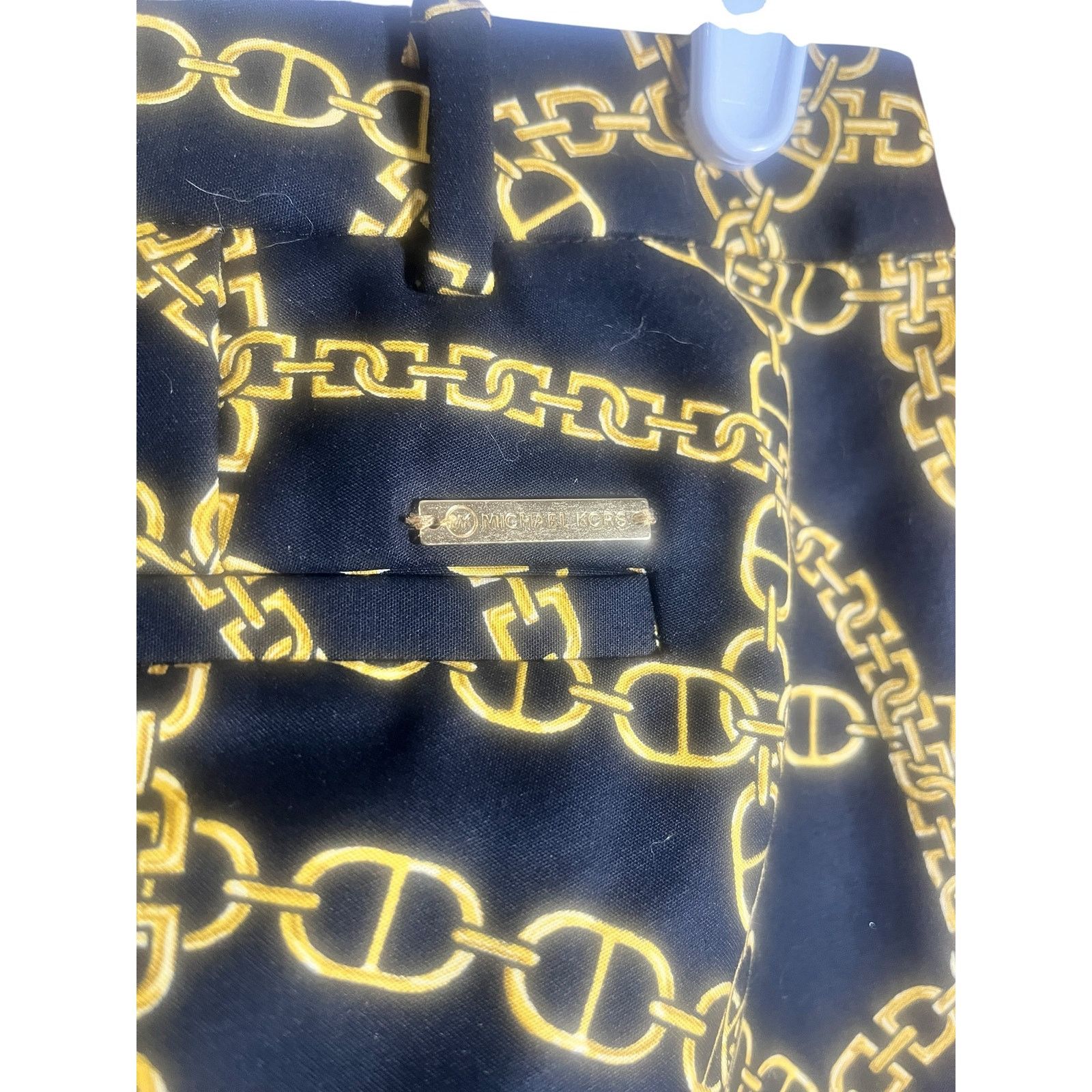 Michael Kors Michael Kors Black Pants with Gold Chains 10P NWOT Size 32" / US 10 / IT 46 - 5 Thumbnail
