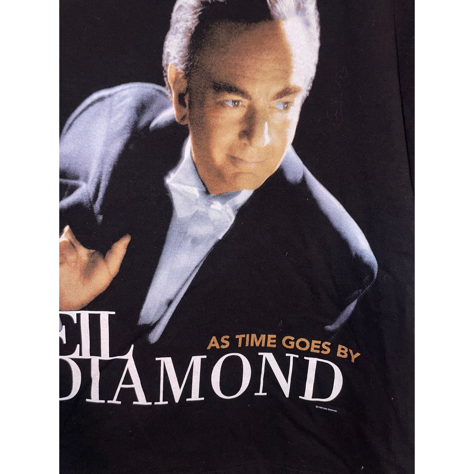 Vintage Womens Vintage Neil Diamond Shirt As Time Goes By Tee 1998 X Size XL / US 12-14 / IT 48-50 - 4 Thumbnail