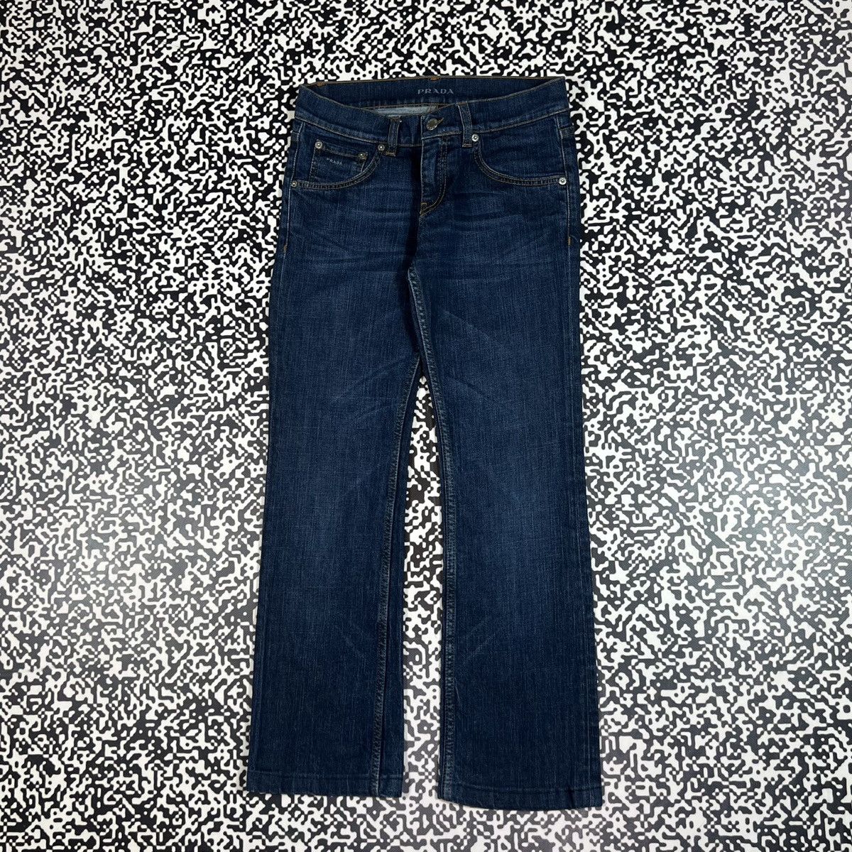 Prada Vintage Y2K Prada Logo Luxury Casual Jeans Size 26" / US 2 / IT 38 - 4 Thumbnail