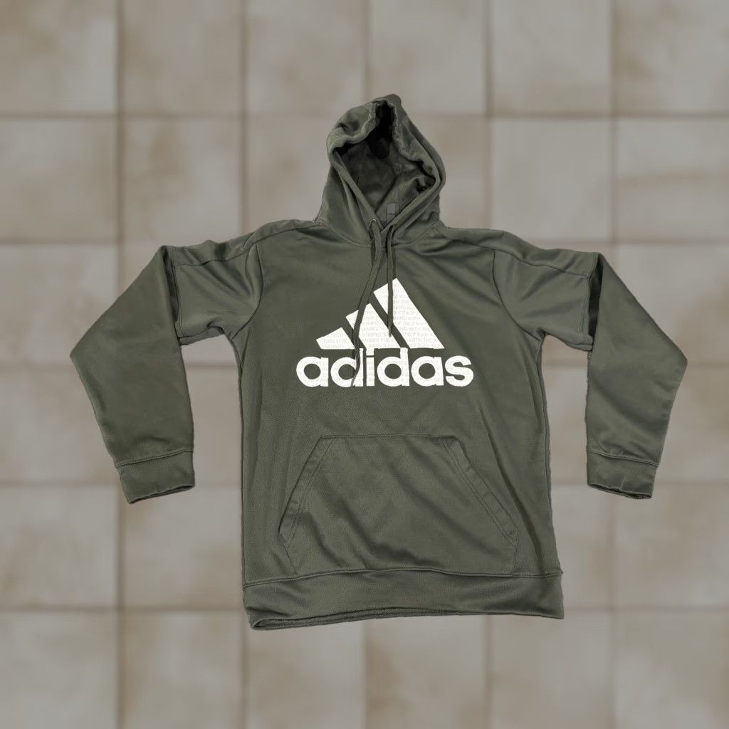 Adidas Adidas Hoodie Mens M Green Sport Pullover Hooded Zip N/A Logo Comfort Size US M / EU 48-50 / 2 - 1 Thumbnail