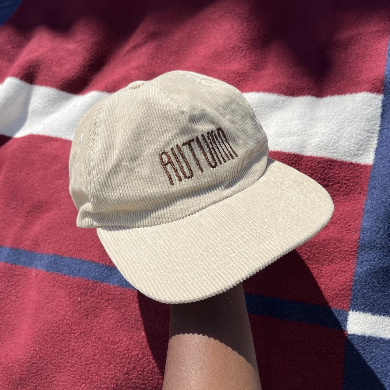 Other Autumn corduroy beige SnapBack hat 100% cotton Size ONE SIZE - 1 Thumbnail