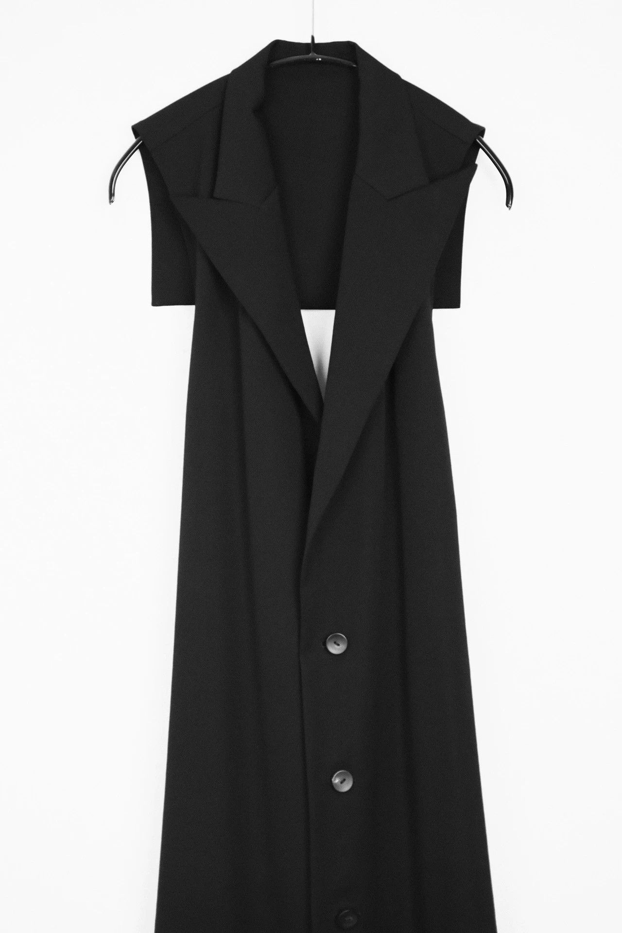 Yohji Yamamoto Yohji Yamamoto 06SS Archive Backless Wool Dress Women Size ONE SIZE - 4 Thumbnail