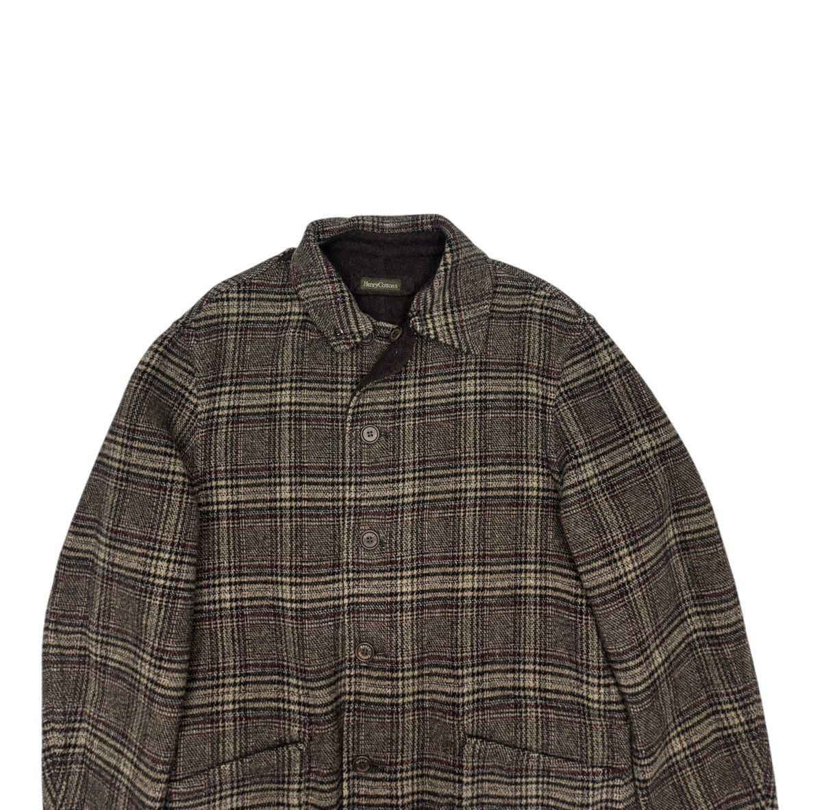 Issey Miyake Henry Cottons 80s Herringbone French Hunting Jacket Size US M / EU 48-50 / 2 - 12 Thumbnail