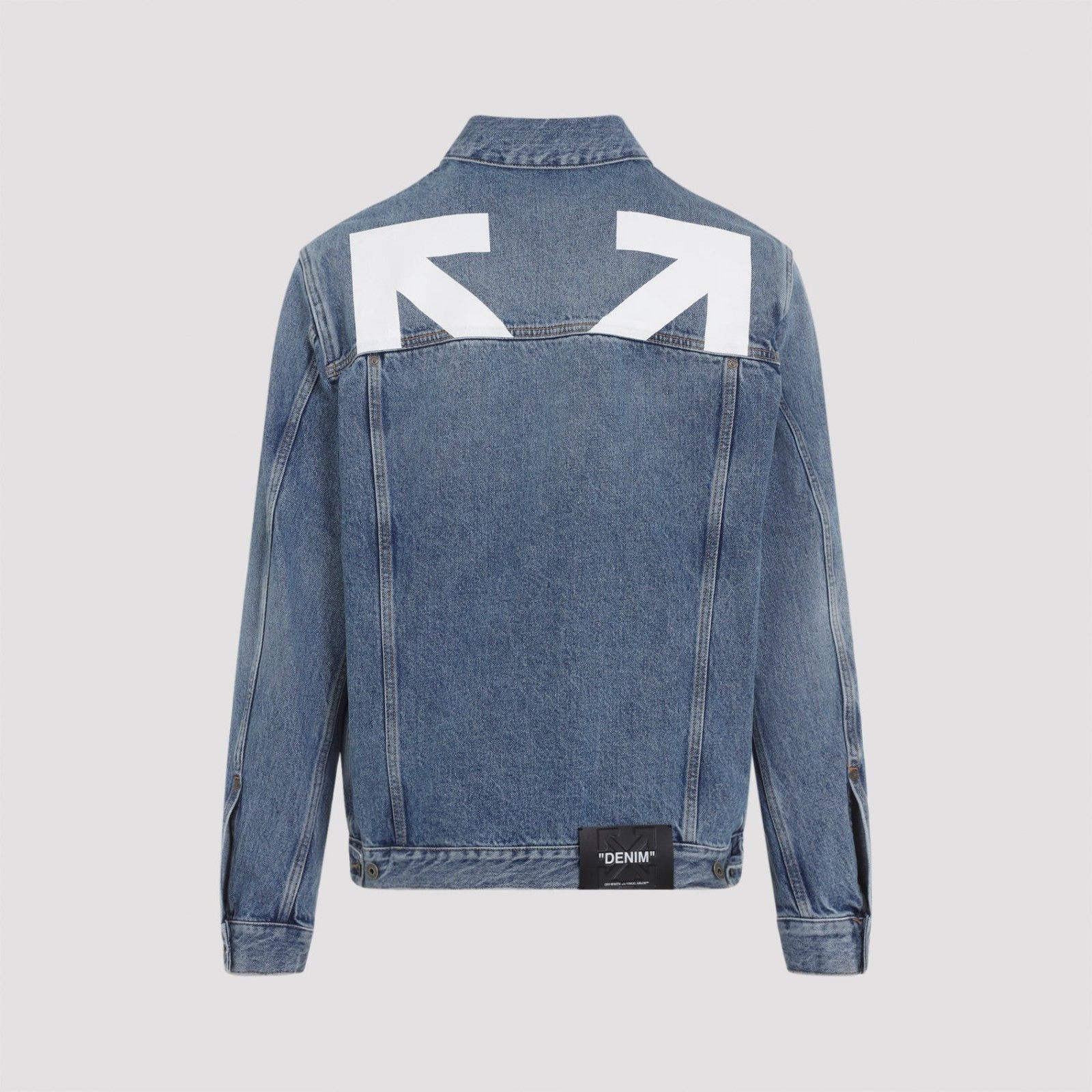 Off-White OFF-WHITE Hal Arrow Skate Blue Denim Jacket New & Authentic Size US M / EU 48-50 / 2 - 2 Thumbnail