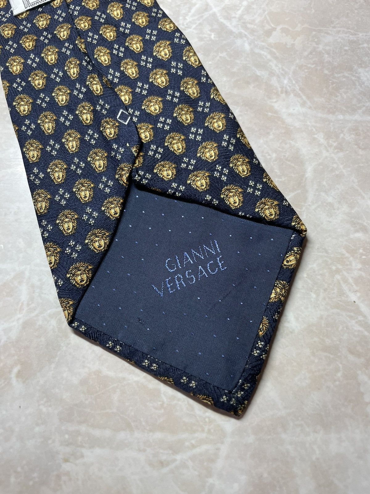 Versace Gianni Versace Tie Silk Size ONE SIZE - 2 Thumbnail