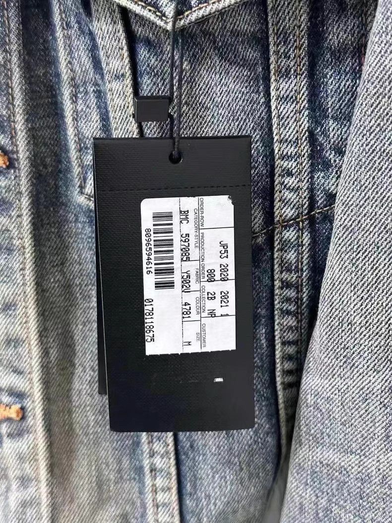 Saint Laurent Paris Saint Laurent Blue washed denim jacket Size US M / EU 48-50 / 2 - 7 Thumbnail