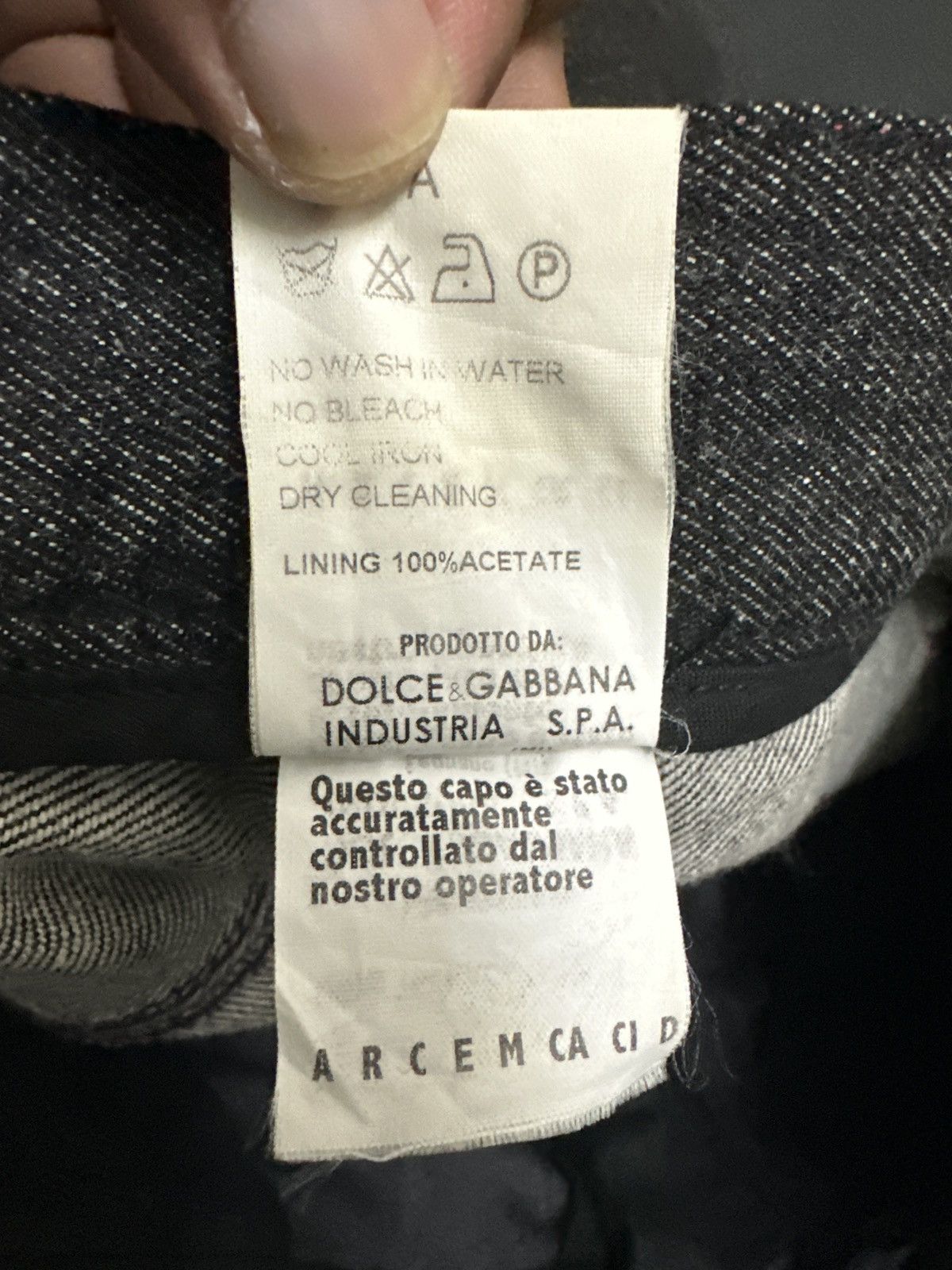 Dolce & Gabbana 1997 Dolce & Gabbana denim trauser minimalist pant Size US 32 / EU 48 - 18 Thumbnail