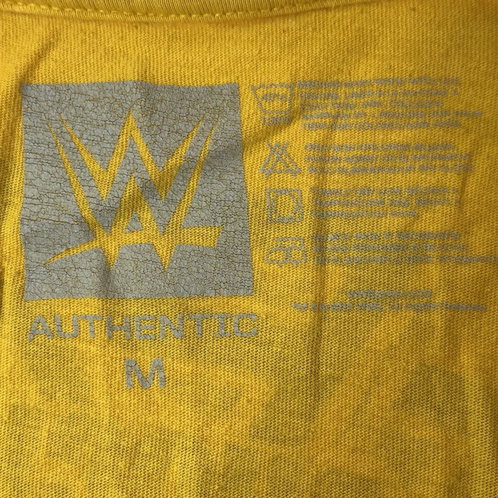 Vintage VINTAGE WWE NXT Undisputed Era Shock The System Yellow T Shirt Medium M Size US M / EU 48-50 / 2 - 2 Thumbnail