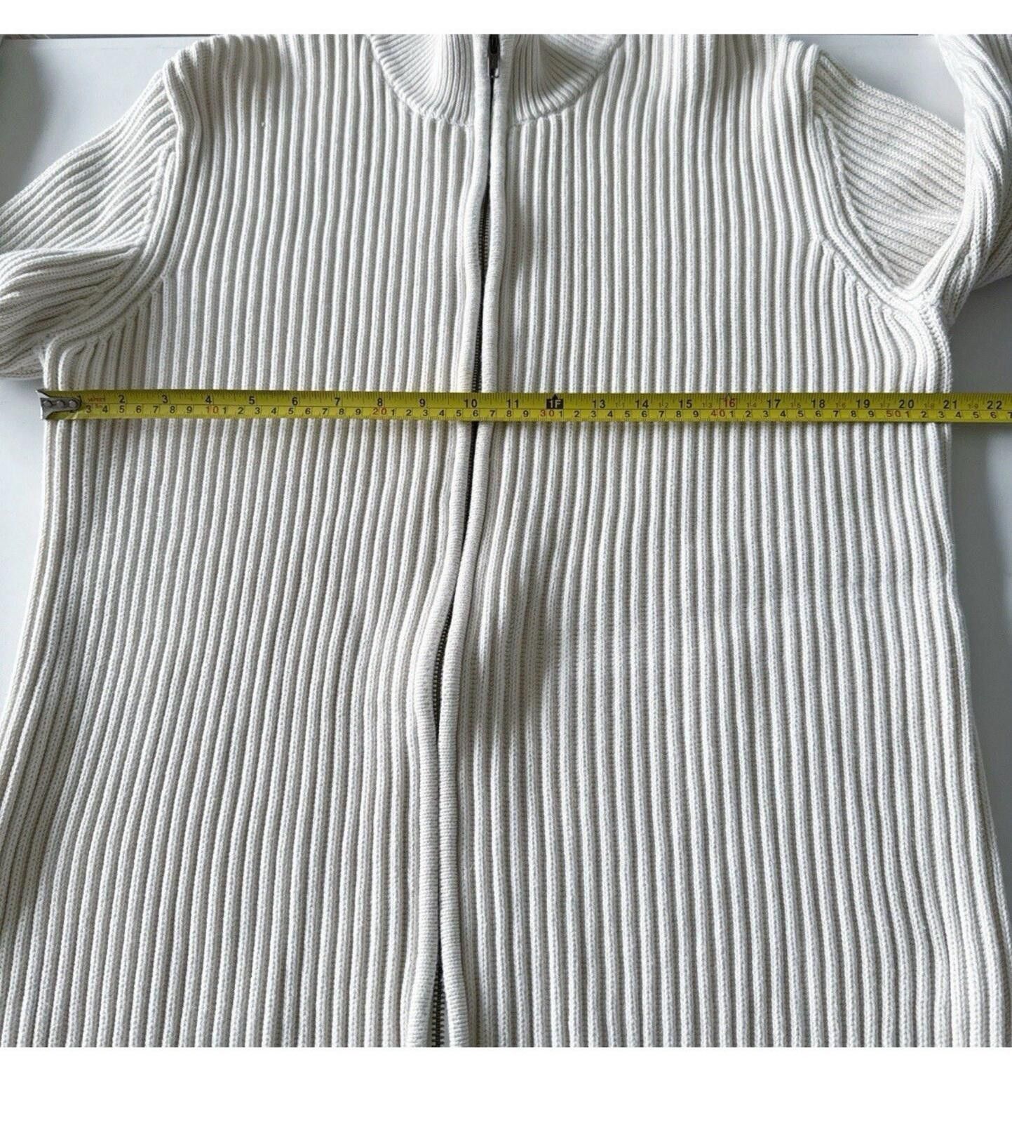 L.L. Bean 2026 L.L. Bean men’s XLT 100% cotton cream colored ribbed Size US XL / EU 56 / 4 - 4 Thumbnail