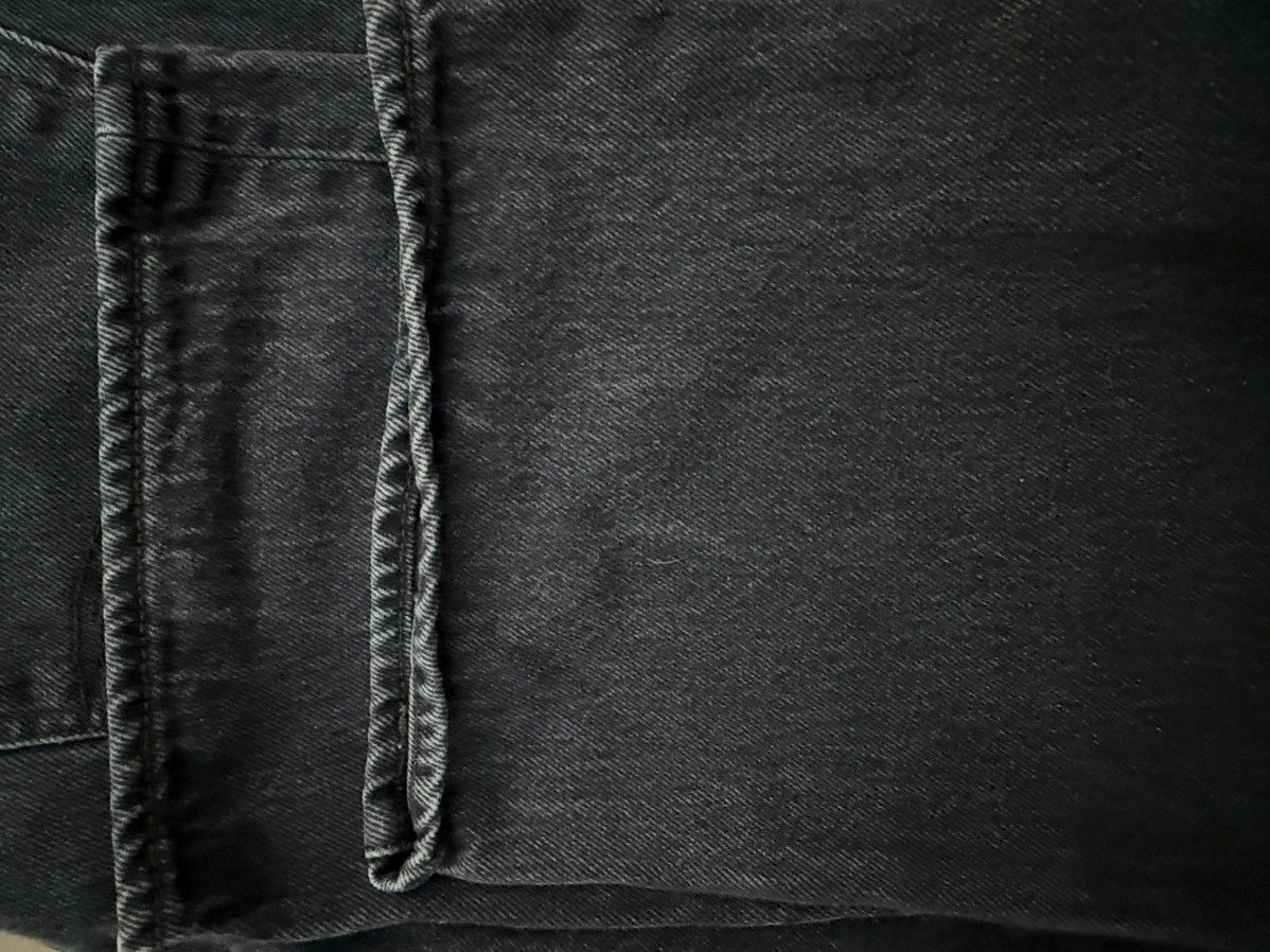 Levi's Levis 501 Button Fly Black Denim Jeans Mens Straight Leg Size US 37 - 10 Thumbnail