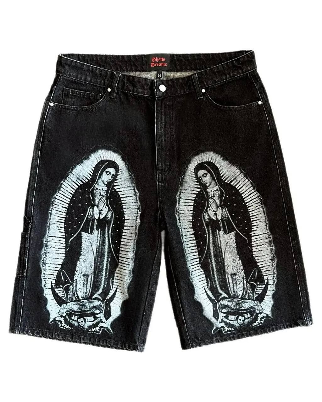 Japanese Brand × Vintage retro embroidered denim shorts Size US 36 / EU 52 - 1 Thumbnail