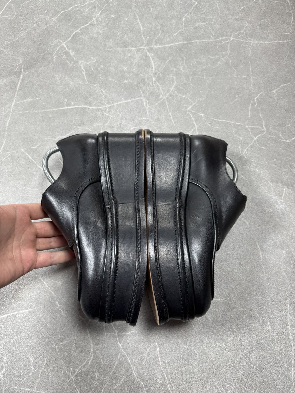 Maison Margiela Maison Margiela Rare Platforms Black Leather Fastener Size US 9 / IT 39 - 4 Thumbnail