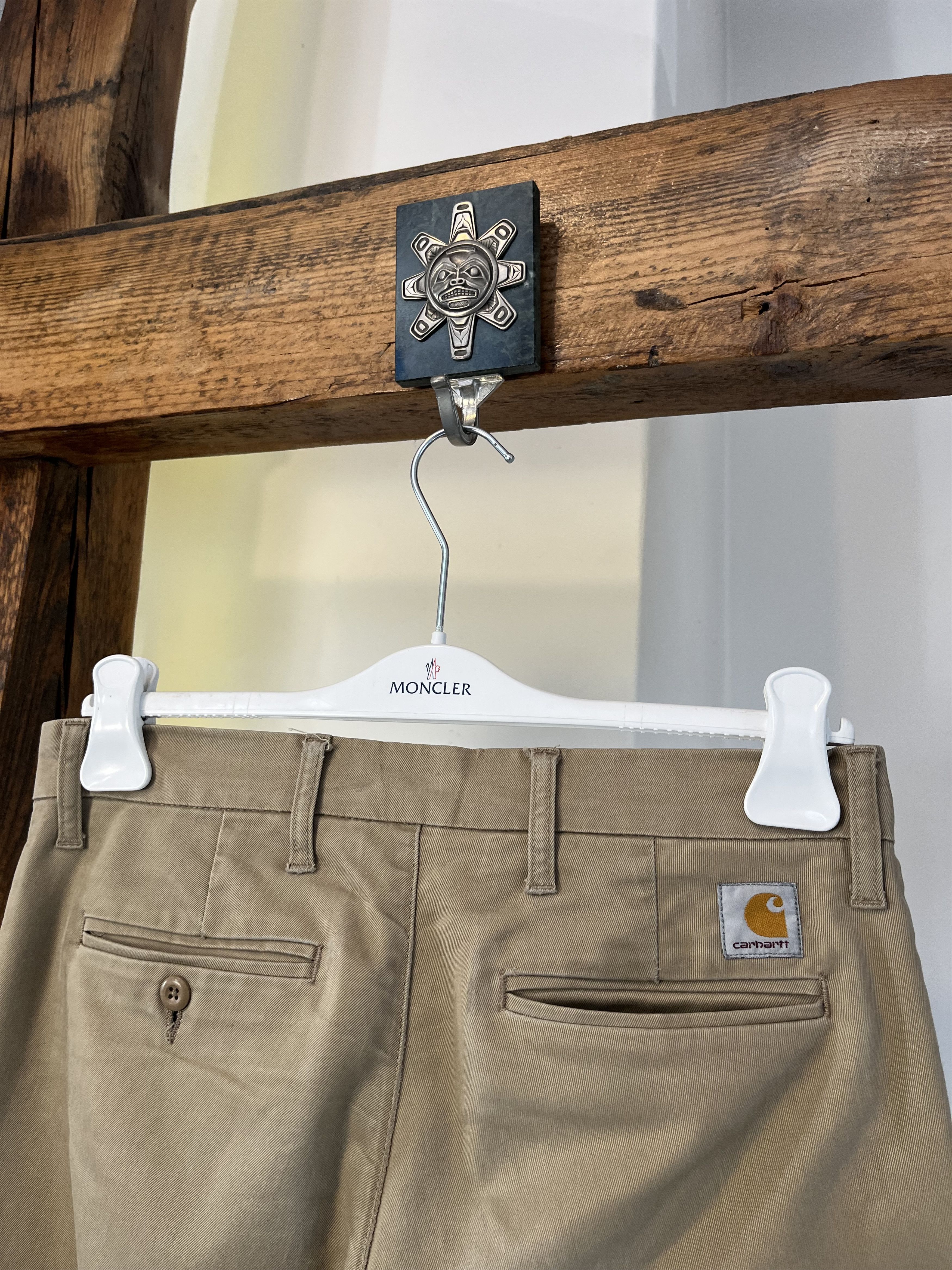 Carhartt × Carhartt Wip Carhartt Beige SID Pant 31x30 Size US 31 - 4 Thumbnail