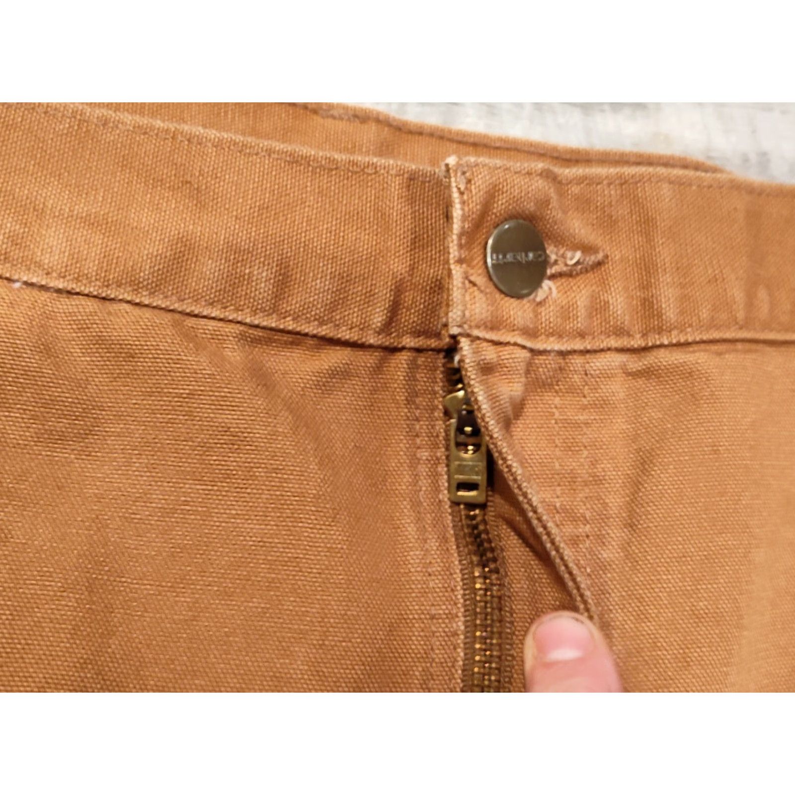 Carhartt Carhartt Regular Fit Duck Work Pants 38 x 32 Brown Carpenter Style Mens Size US 38 / EU 54 - 7 Thumbnail