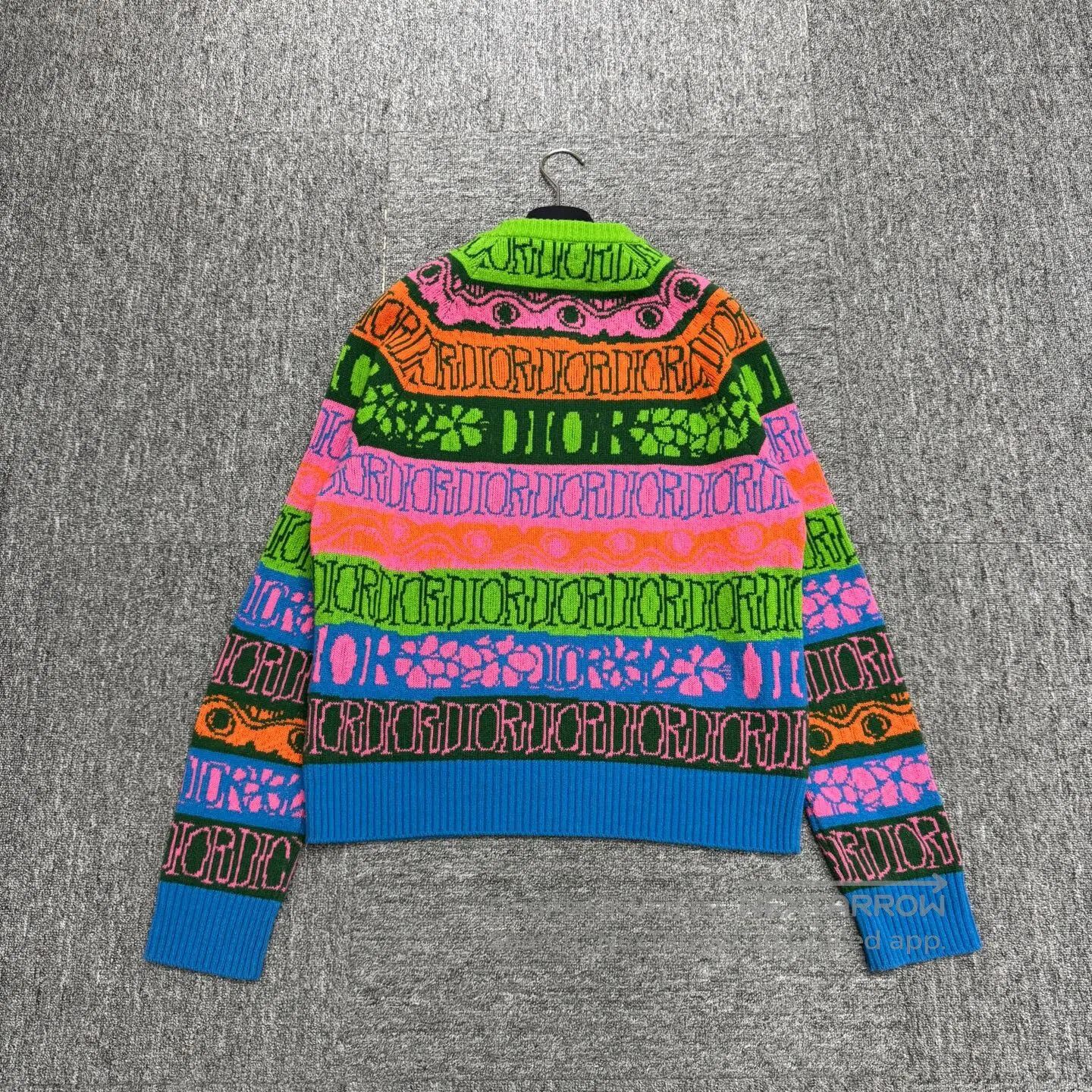 Dior Dior Colorful striped old-fashioned wool sweater| Size US S / EU 44-46 / 1 - 2 Thumbnail