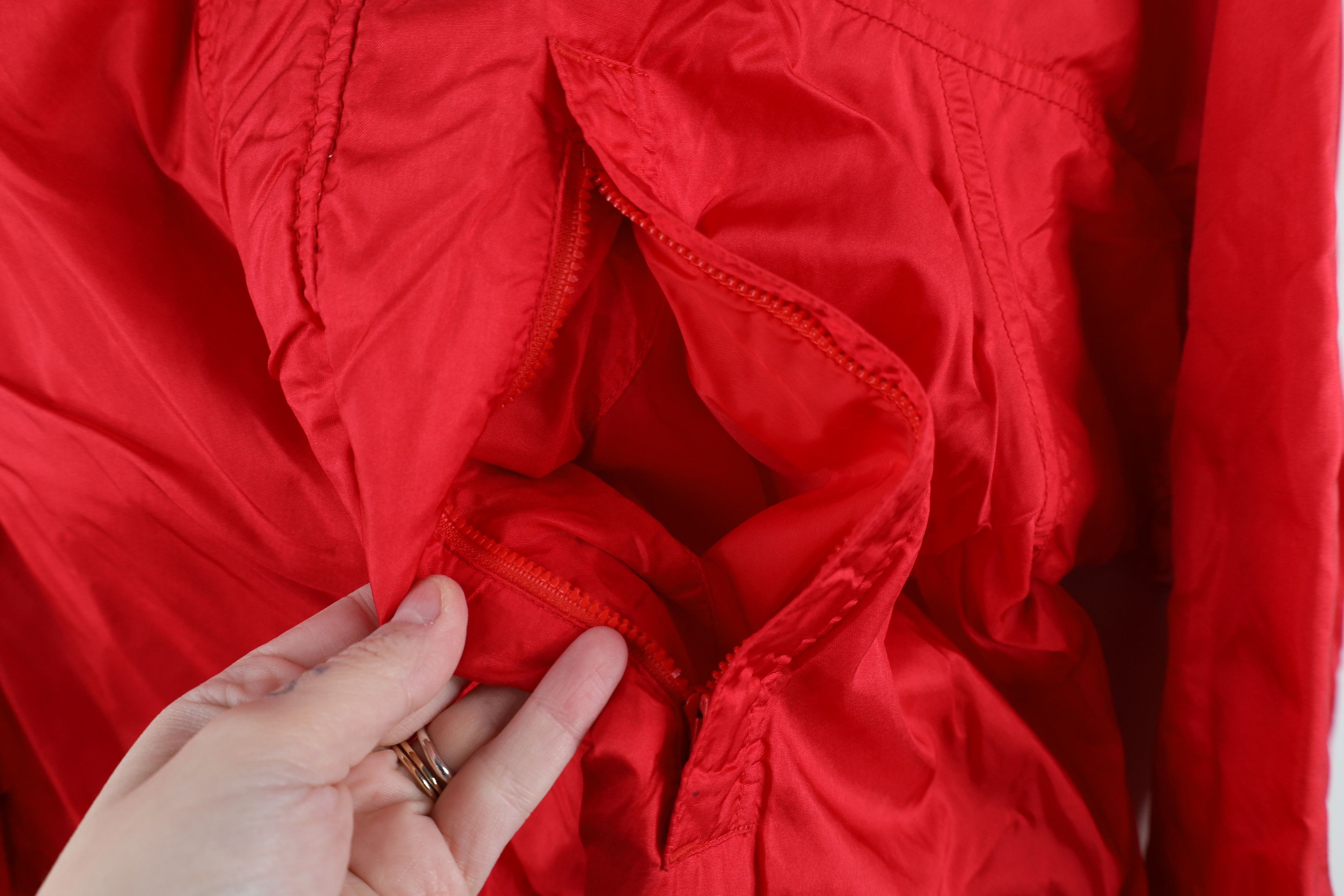 Eddie Bauer × Vintage Vintage 90s Eddie Bauer Goretex Long Rain Jacket Coat Red Size US S / EU 44-46 / 1 - 6 Thumbnail