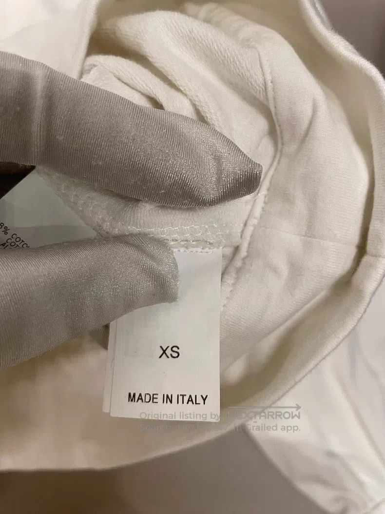 Brunello Cucinelli Brunello Cucinelli White Cotton Beaded Sweatshirt Size XS / US 0-2 / IT 36-38 - 4 Thumbnail