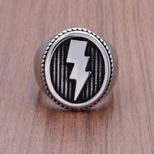 Ring Of Fire Lightning Bolt Ring Size ONE SIZE - 2 Thumbnail