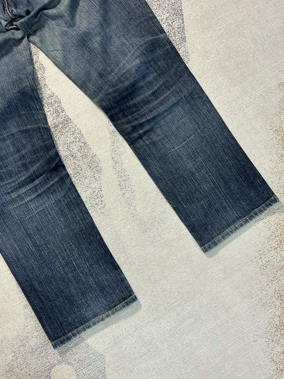 Kapital Edwin 503 Skinny Slim Blue Trip Distressed Denim Size US 30 / EU 46 - 14 Thumbnail