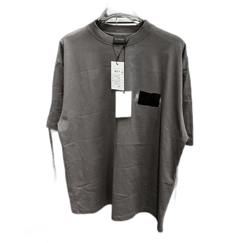 Balenciaga gray short sleeve Balenciaga logo shirt Size US XS / EU 42 / 0 - 1 Thumbnail