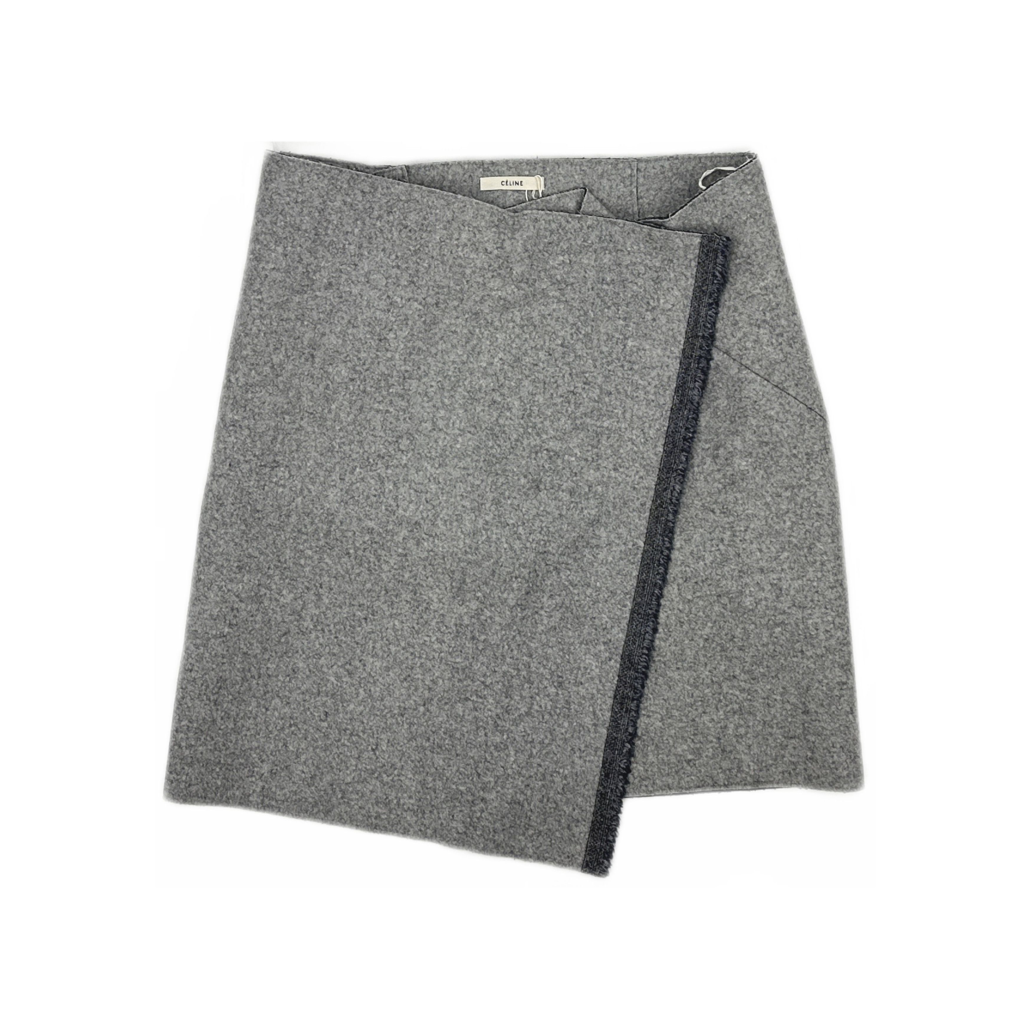 Celine Celine Wool Blend Wrap Skirt Size 42 Size 30" / US 8 / IT 44 - 1 Thumbnail