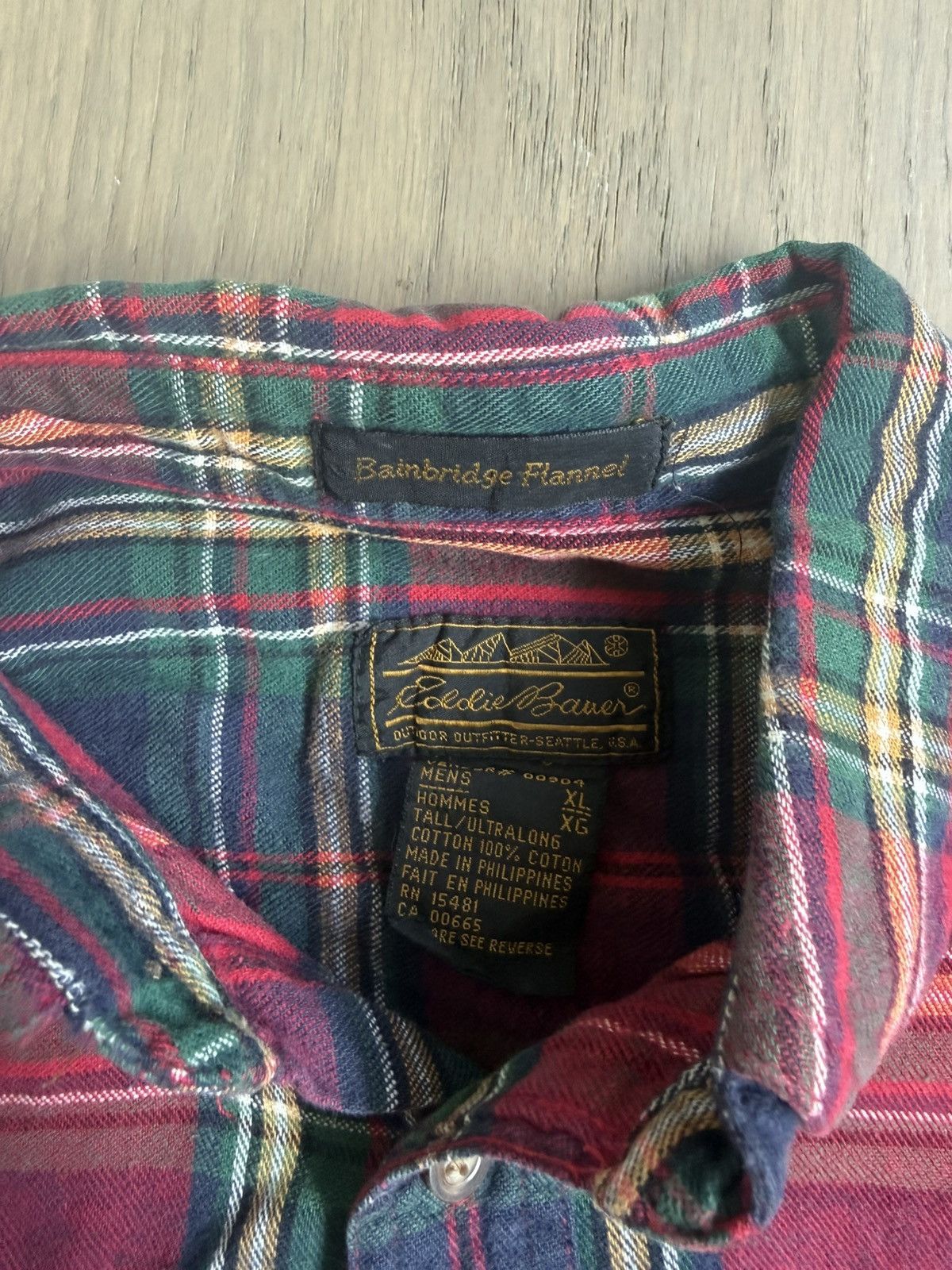 Eddie Bauer Eddie Bauer Vintage Flannel Size XL Size US XL / EU 56 / 4 - 2 Thumbnail