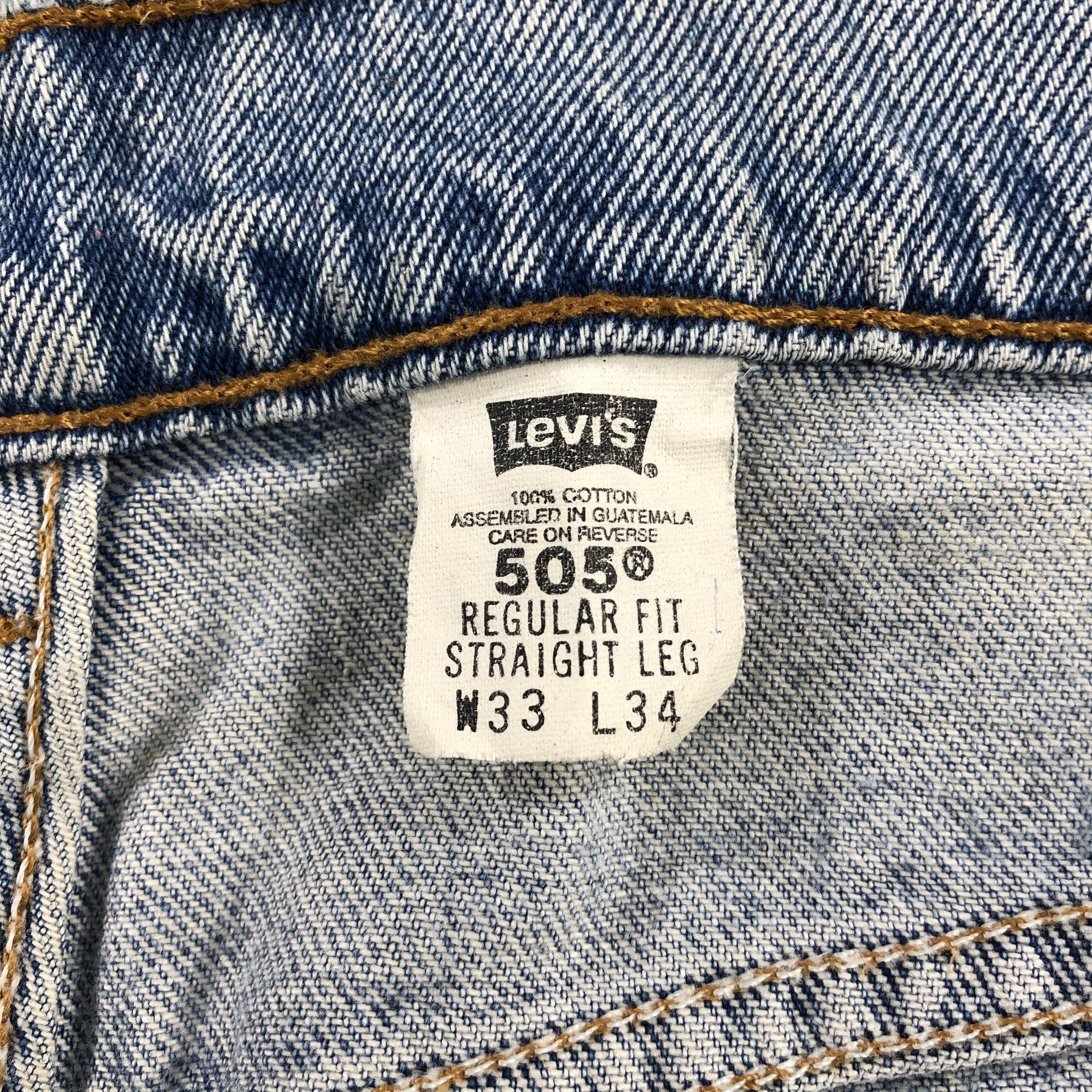 Levi's Vintage 90s Light Wash Levis 505 Jeans-J1987 Size US 32 / EU 48 - 18 Thumbnail