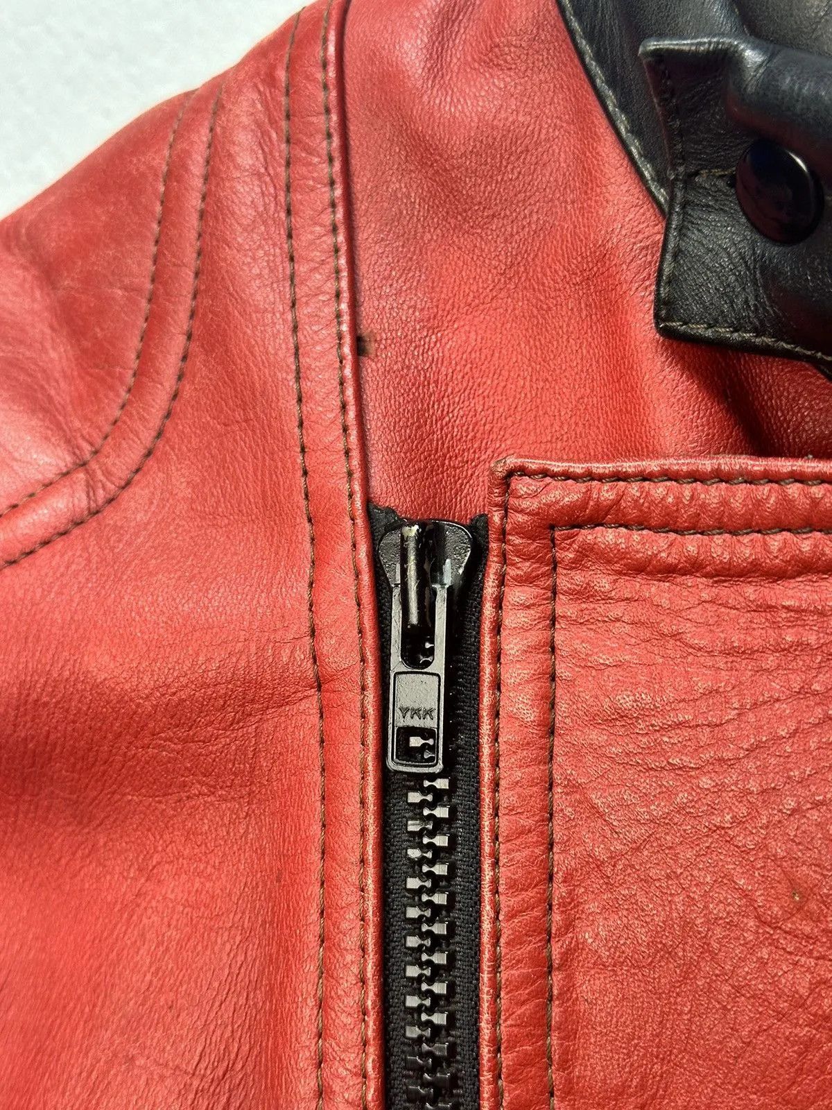 NASCAR Y2K Marlboro racing moto leather jacket vintage Size US S / EU 44-46 / 1 - 12 Thumbnail